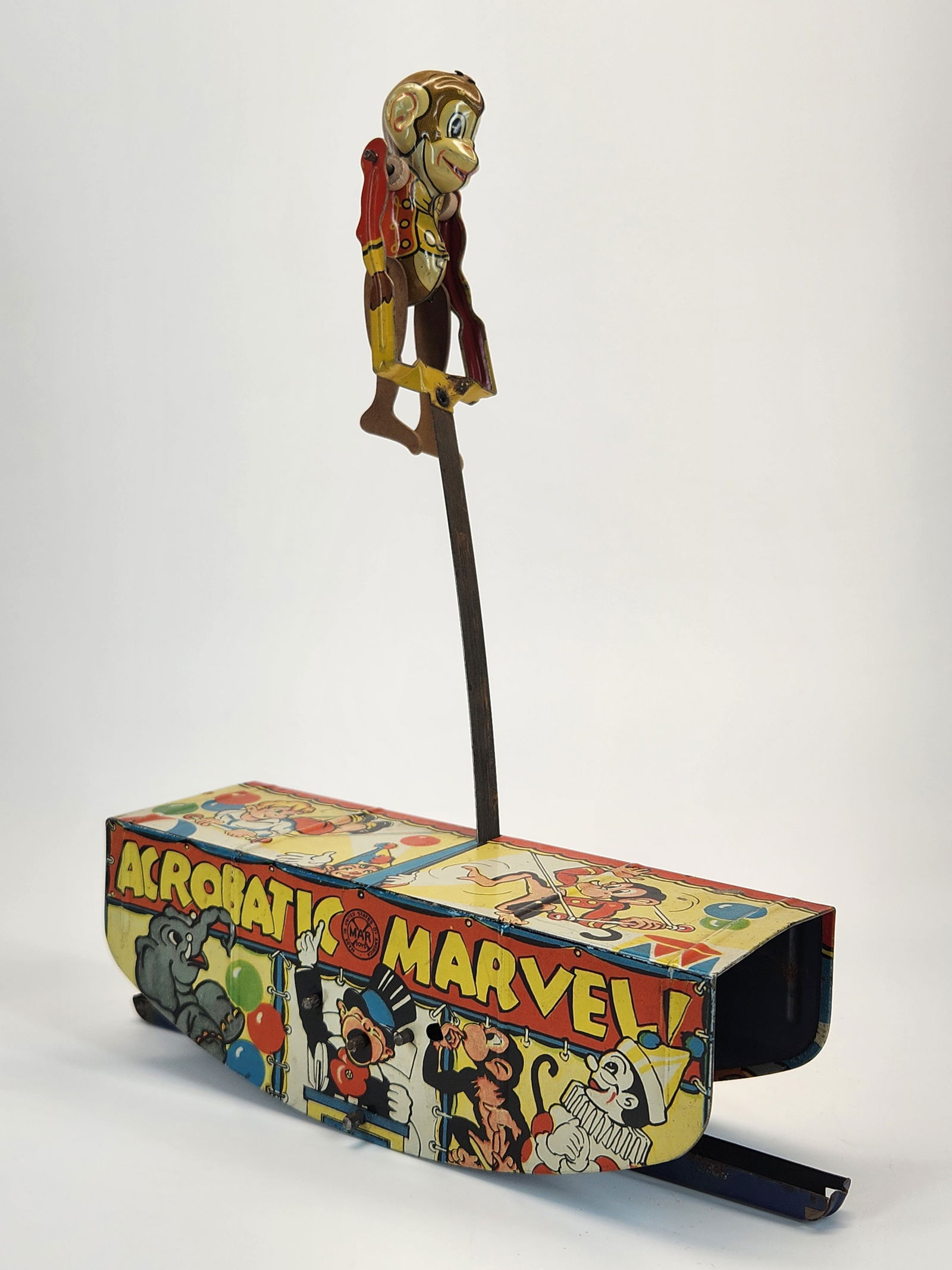 MARX TIN LITHO WIND UP ACROBATIC MARVEL (1 of 4)