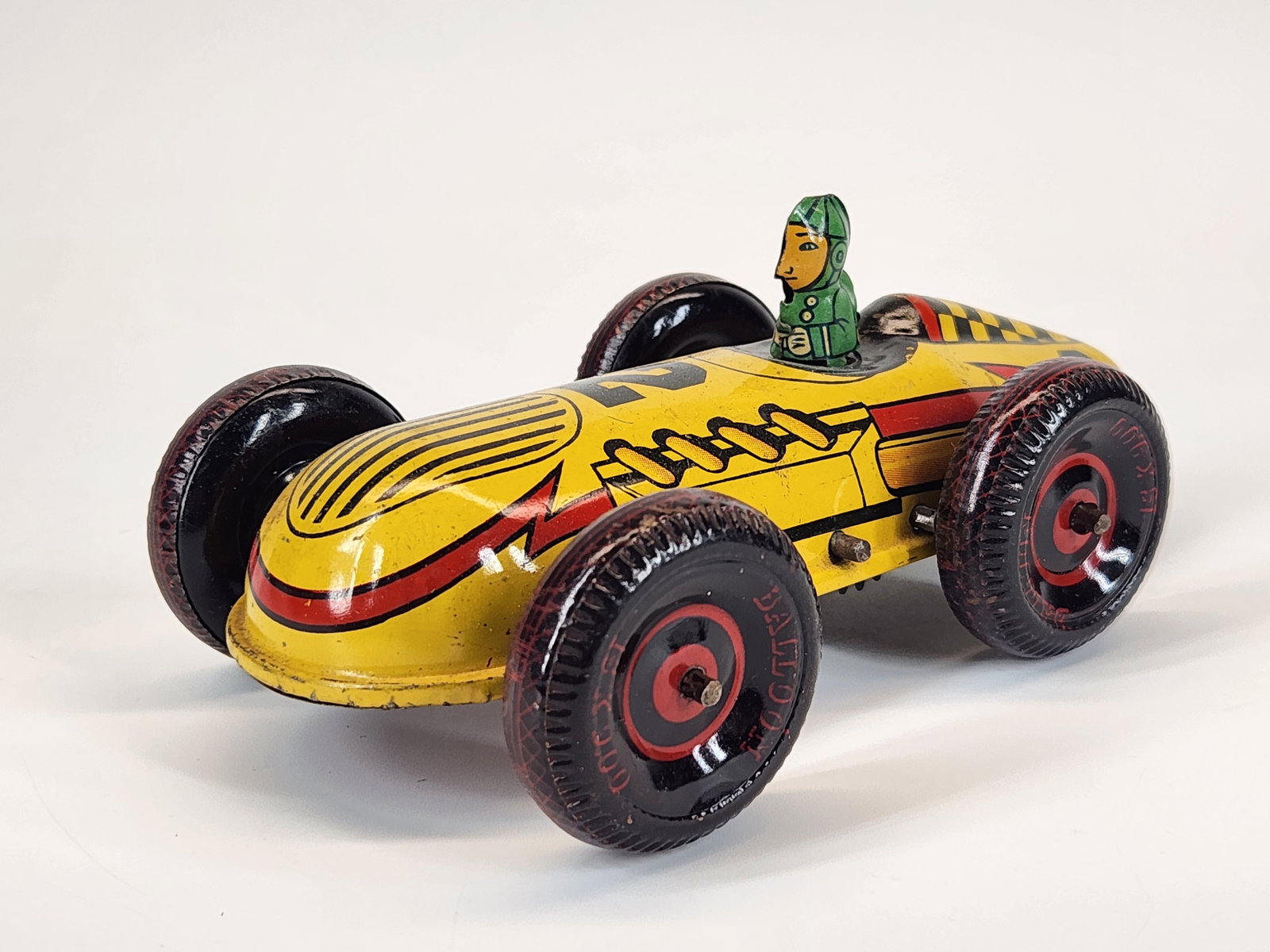 MARX TIN WIND UP RACE CAR NO. 2 (1 of 4)