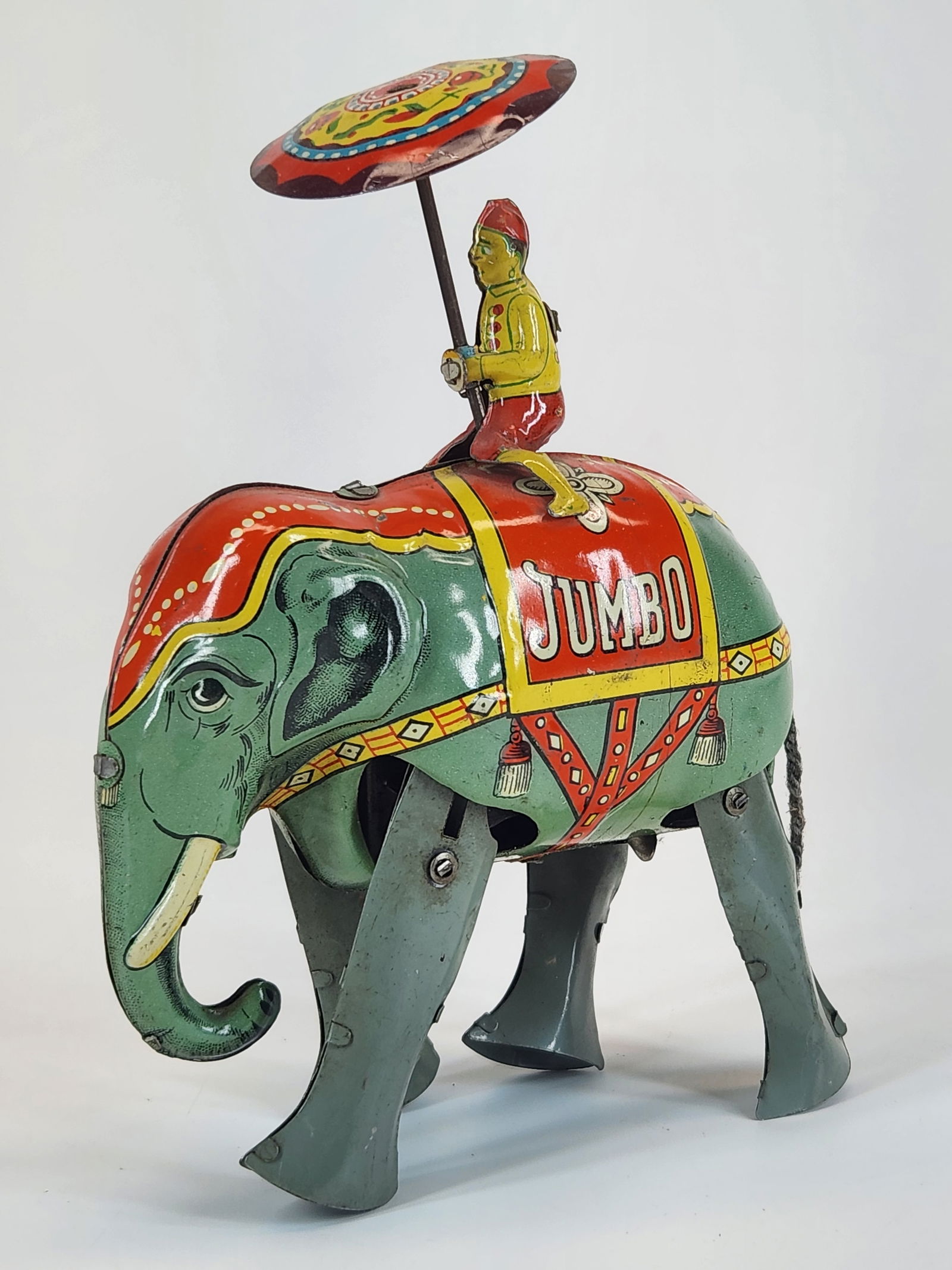 US ZONE GERMANY TIN WIND UP JUMBO ELEPHANT (1 of 4)