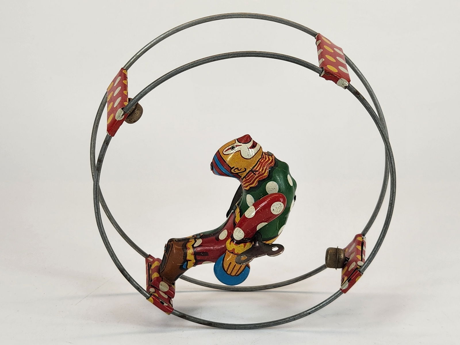 LINE MAR TIN WIND UP CLOWN ACROBAT TOY (1 of 5)