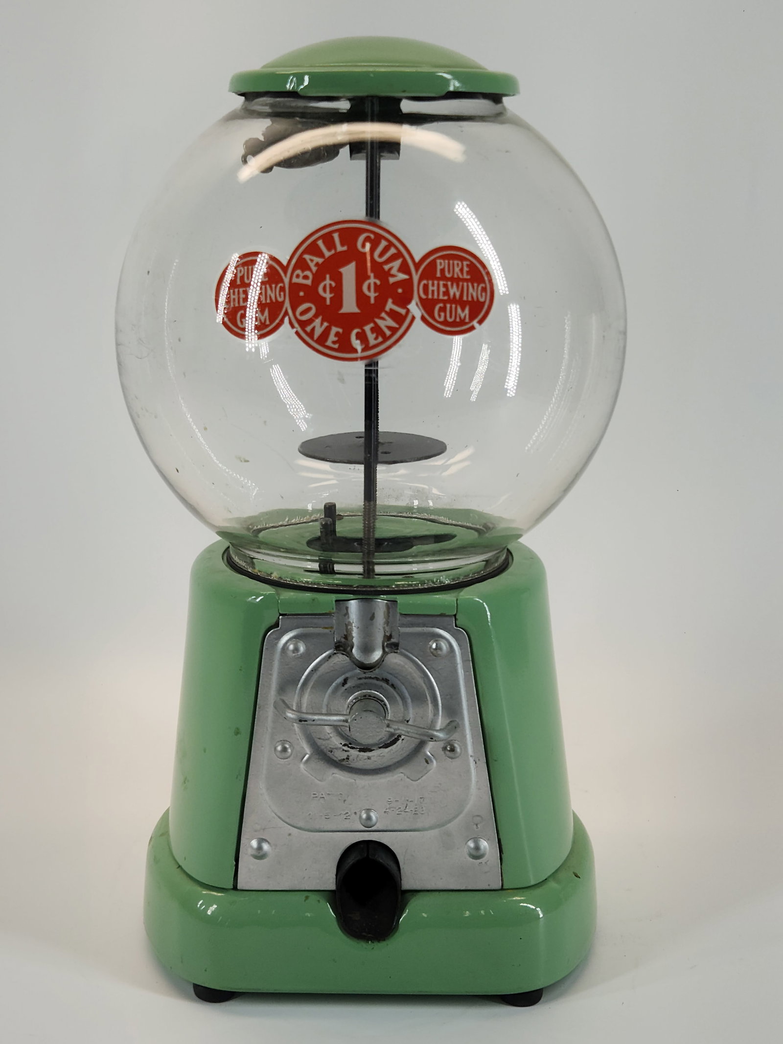 PURE CHEWING GUM 1 CENT GUMBALL MACHINE (1 of 3)