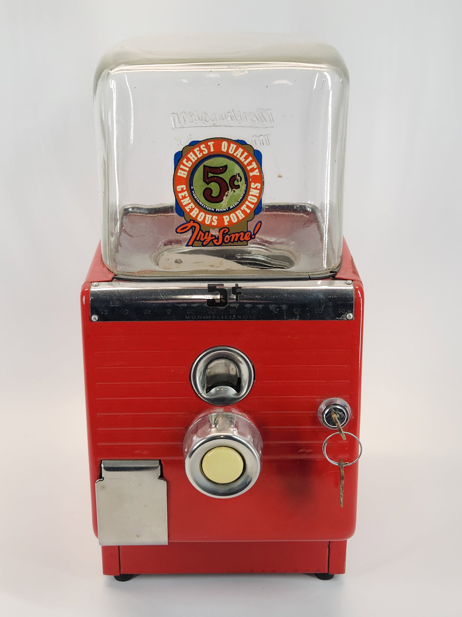NORTHWESTERN 5 CENT GUMBALL MACHINE (1 of 3)