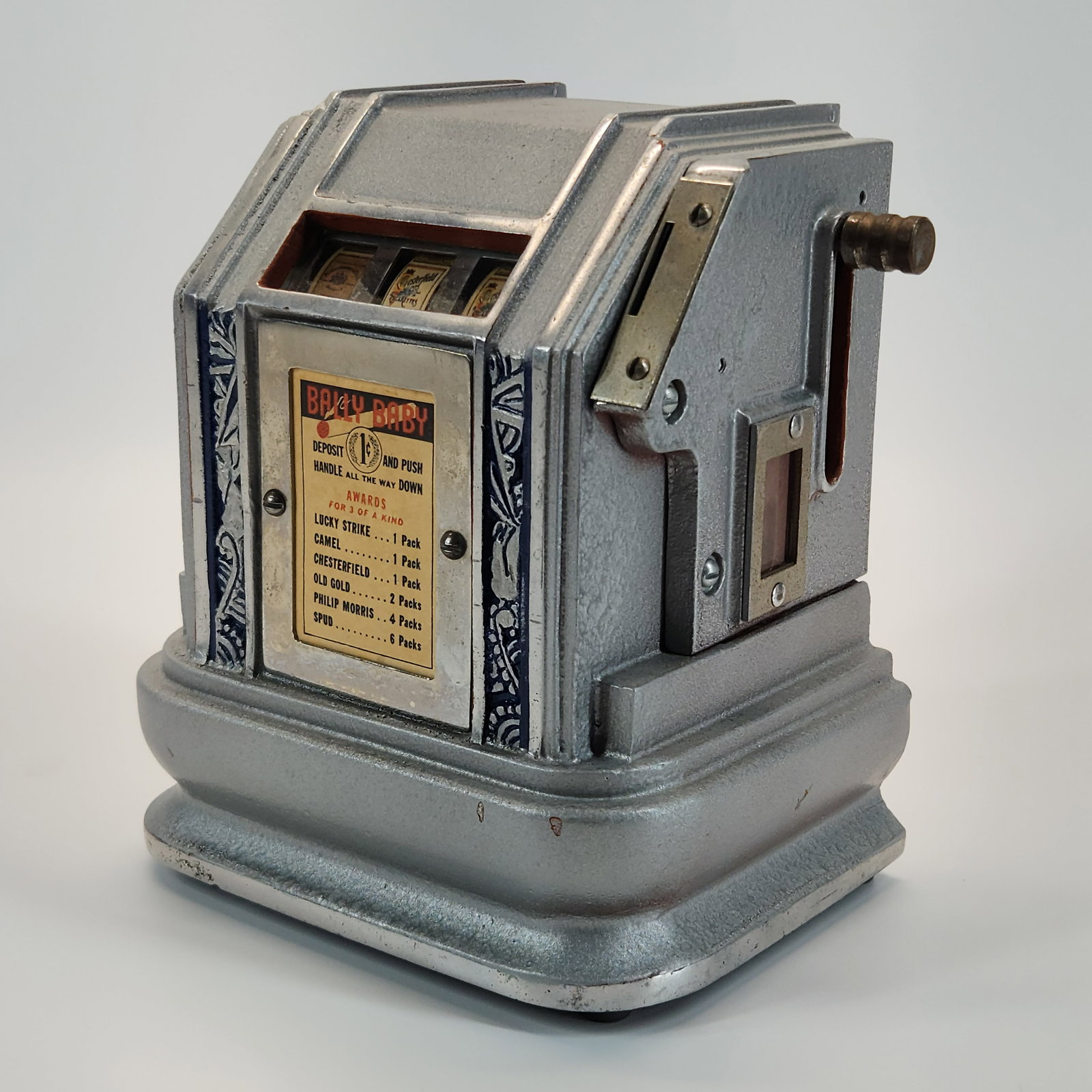 RESTORED 1 CENT BALLY BABY TRADE VENDING MACHINE (1 of 4)