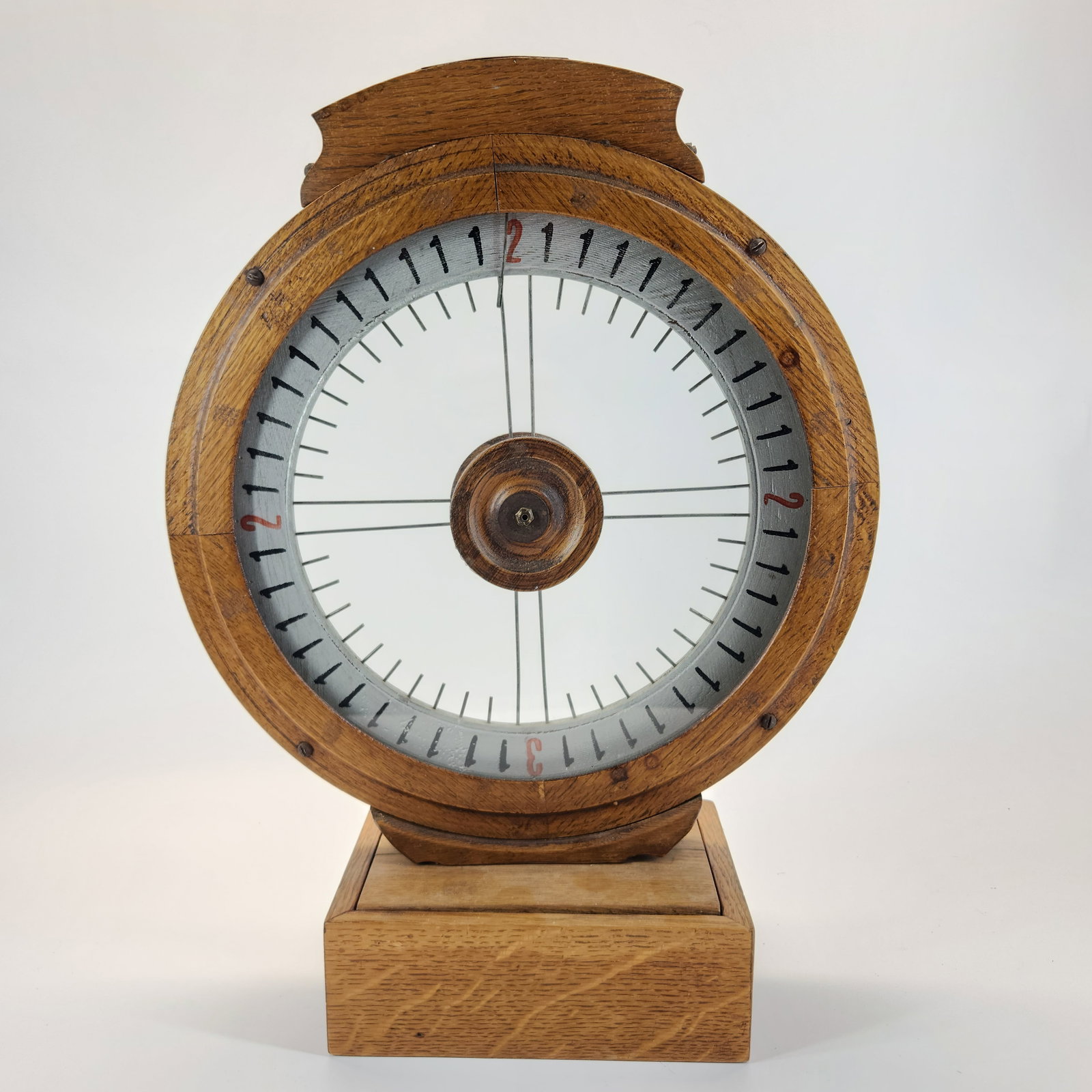 ANTIQUE OAK CIGAR STORE COIN OP TRADE GAME (1 of 5)