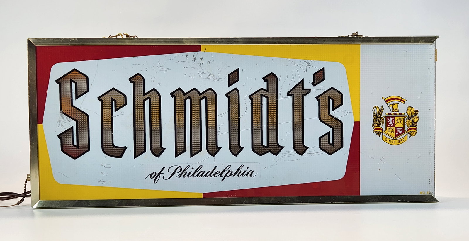 VINTAGE SCHMIDT'S ADVERTISING BEER BAR LIGHT (1 of 4)
