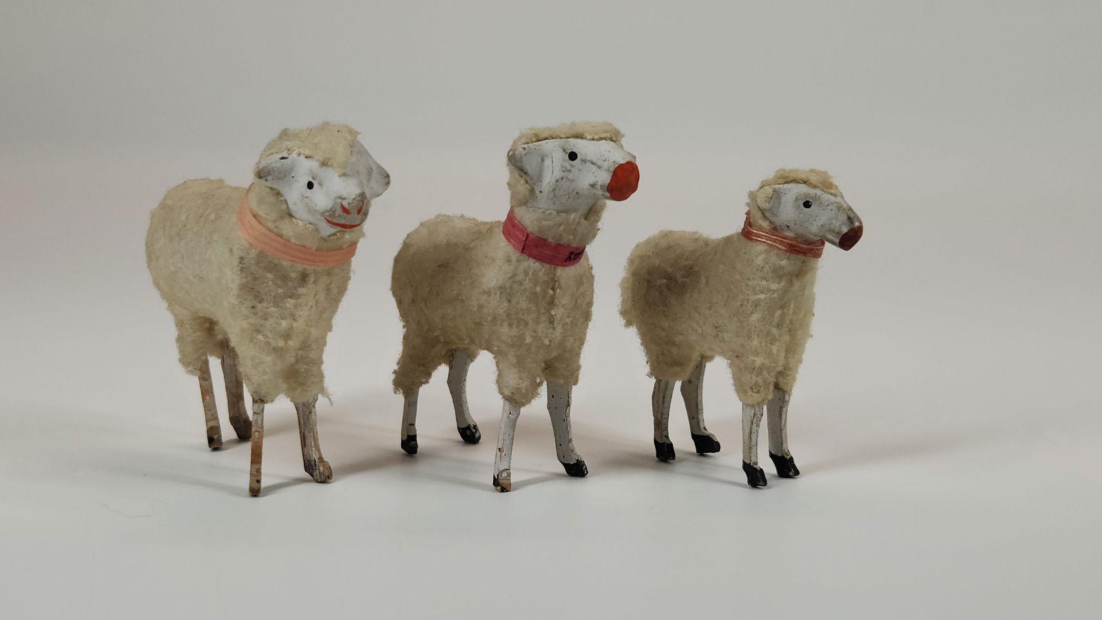 3) ANTIQUE GERMAN PUTZ SHEEP (1 of 3)