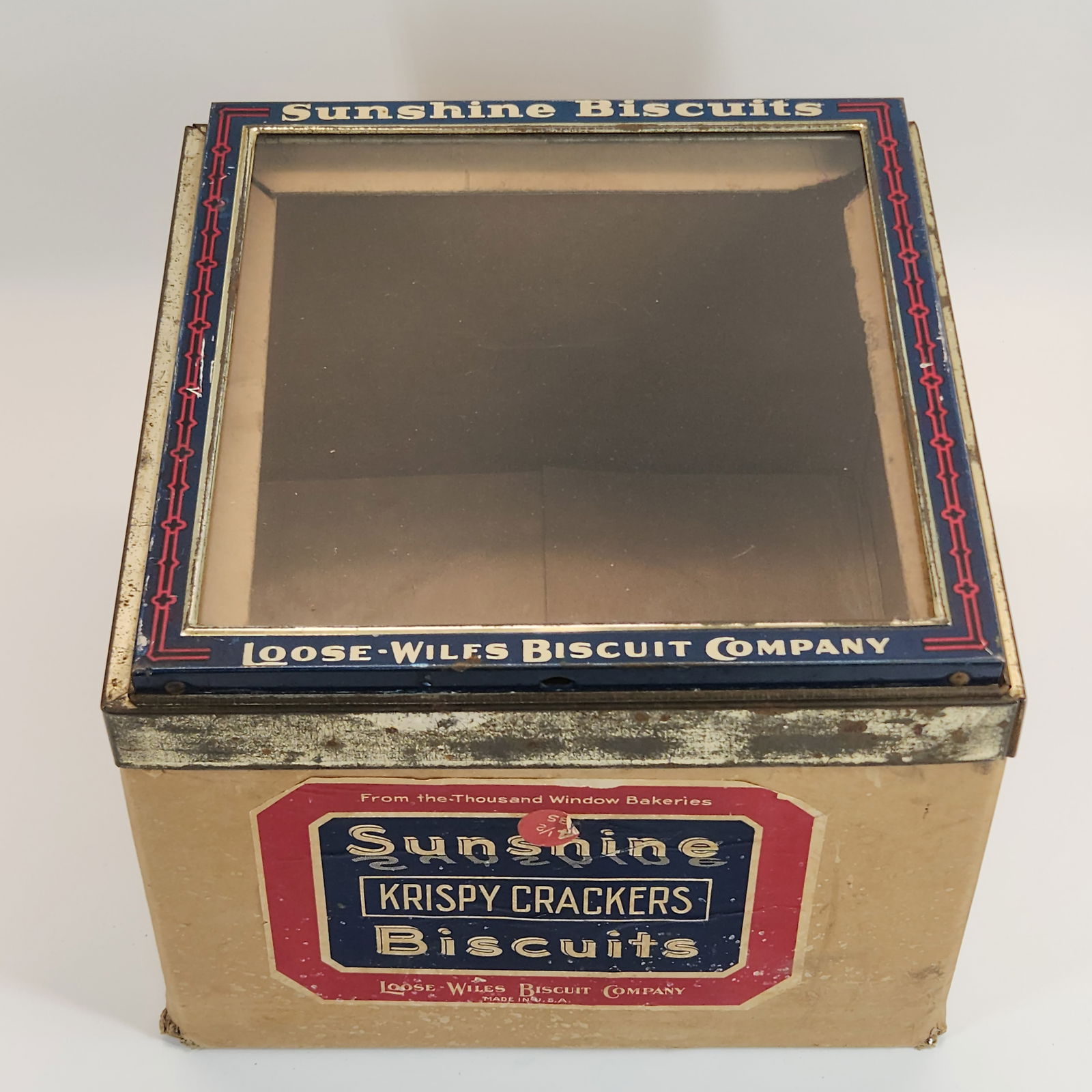 SUNSHINE CRACKERS BISCUIT DISPLAY BOX W/ LID (1 of 5)