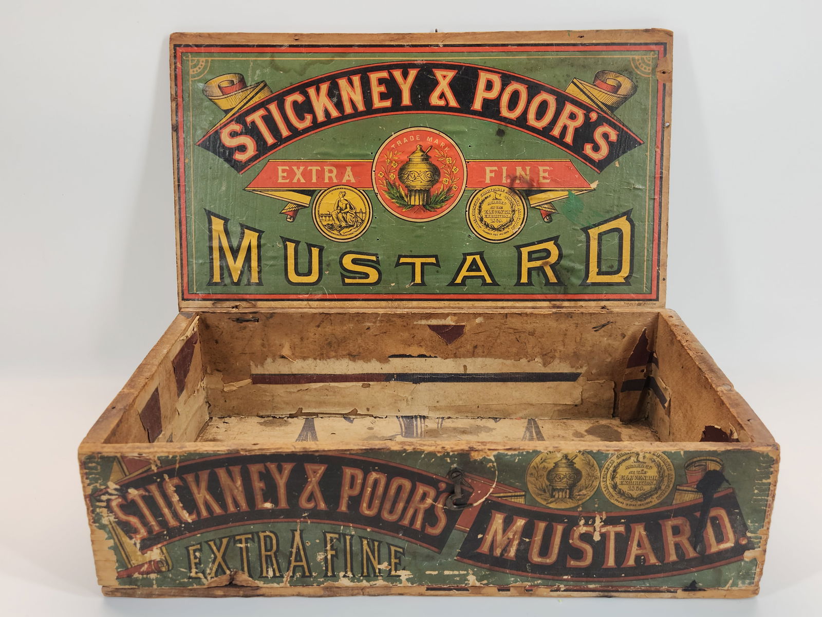 STICKNEY & POOR'S MUSTARD ADVERTISING BOX (1 of 5)