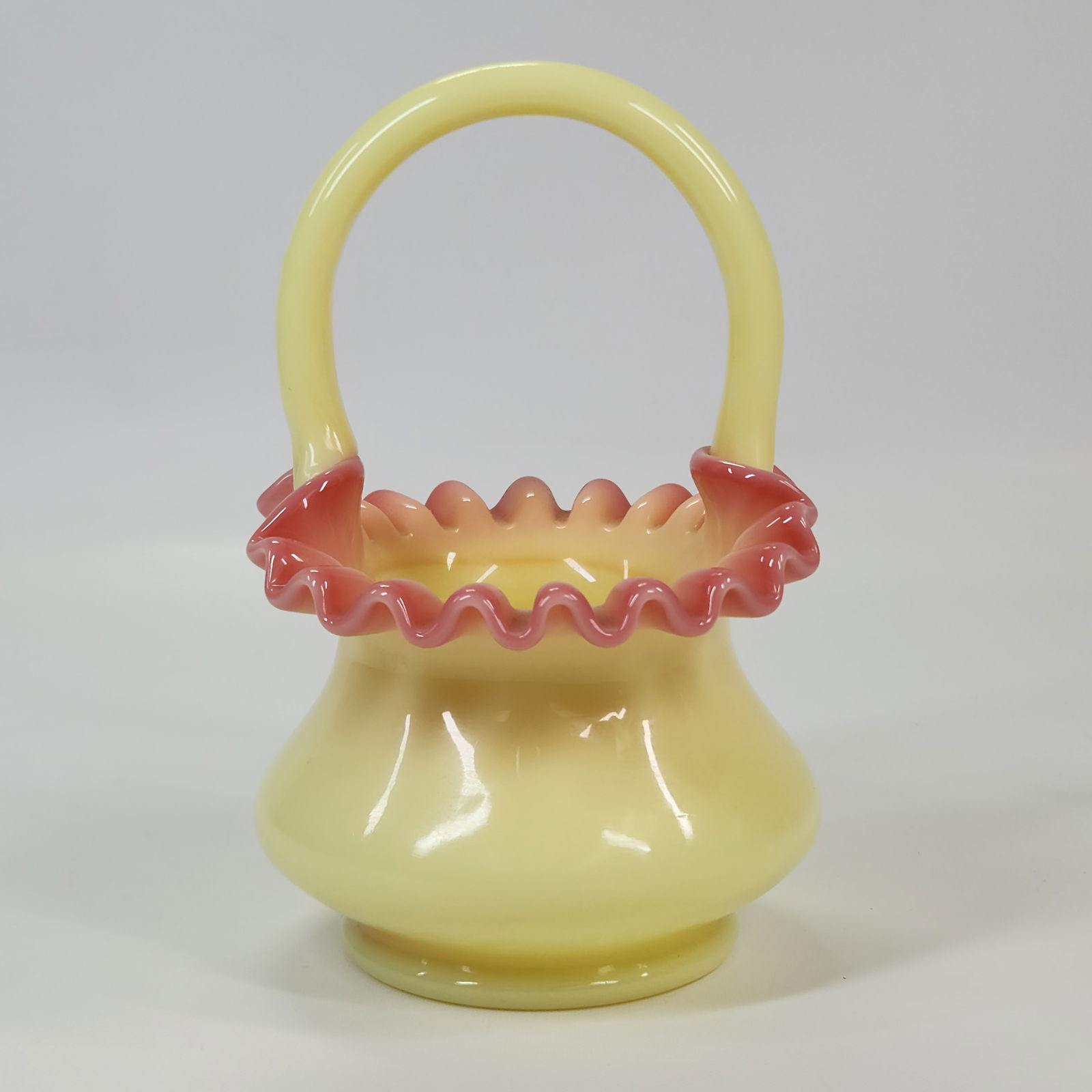 URANIUM GLASS BASKET (1 of 5)