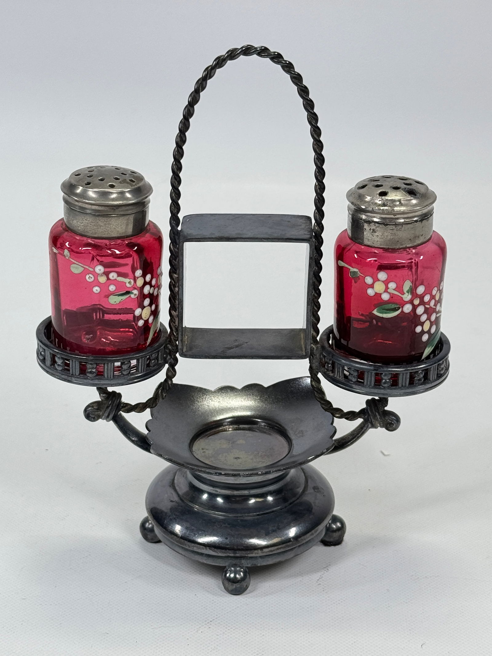 PAIRPOINT S&P SET W/ BUTTER PAT & NAPKIN HOLDER (1 of 6)