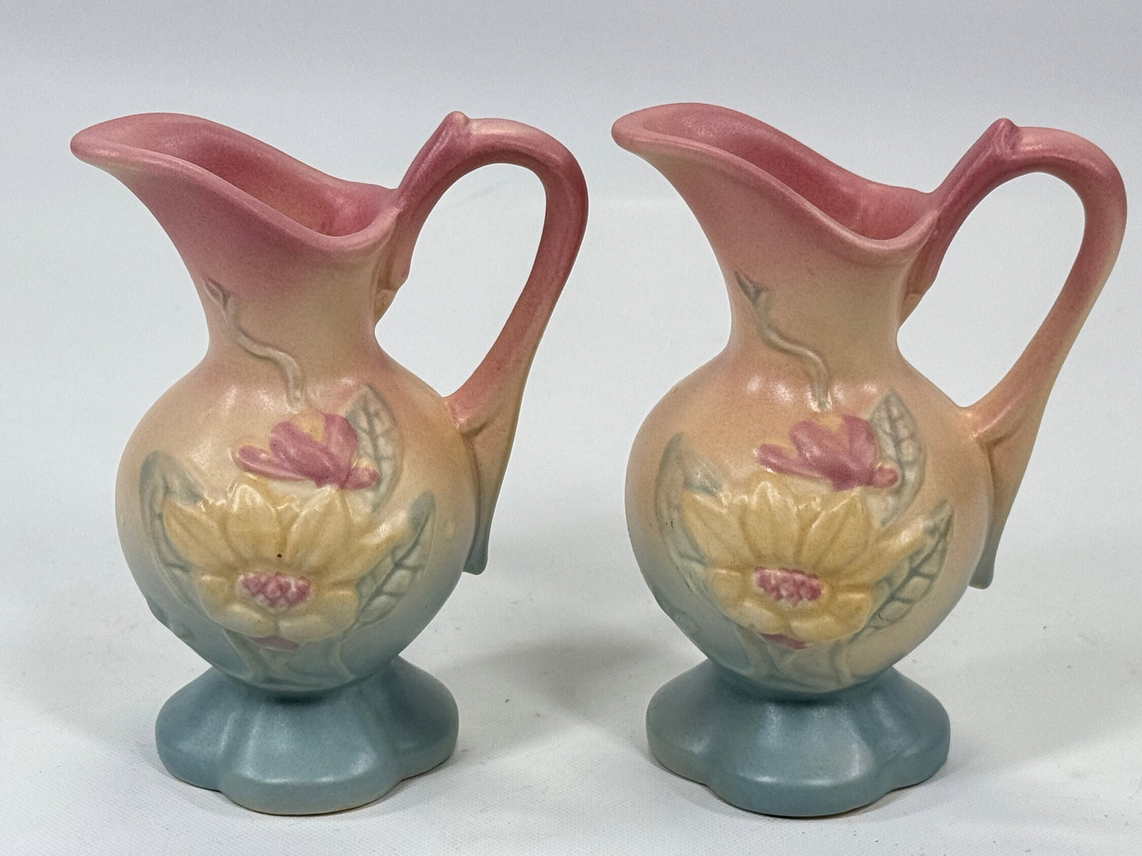 2) HULL ART VASES 4 3/4" (1 of 4)