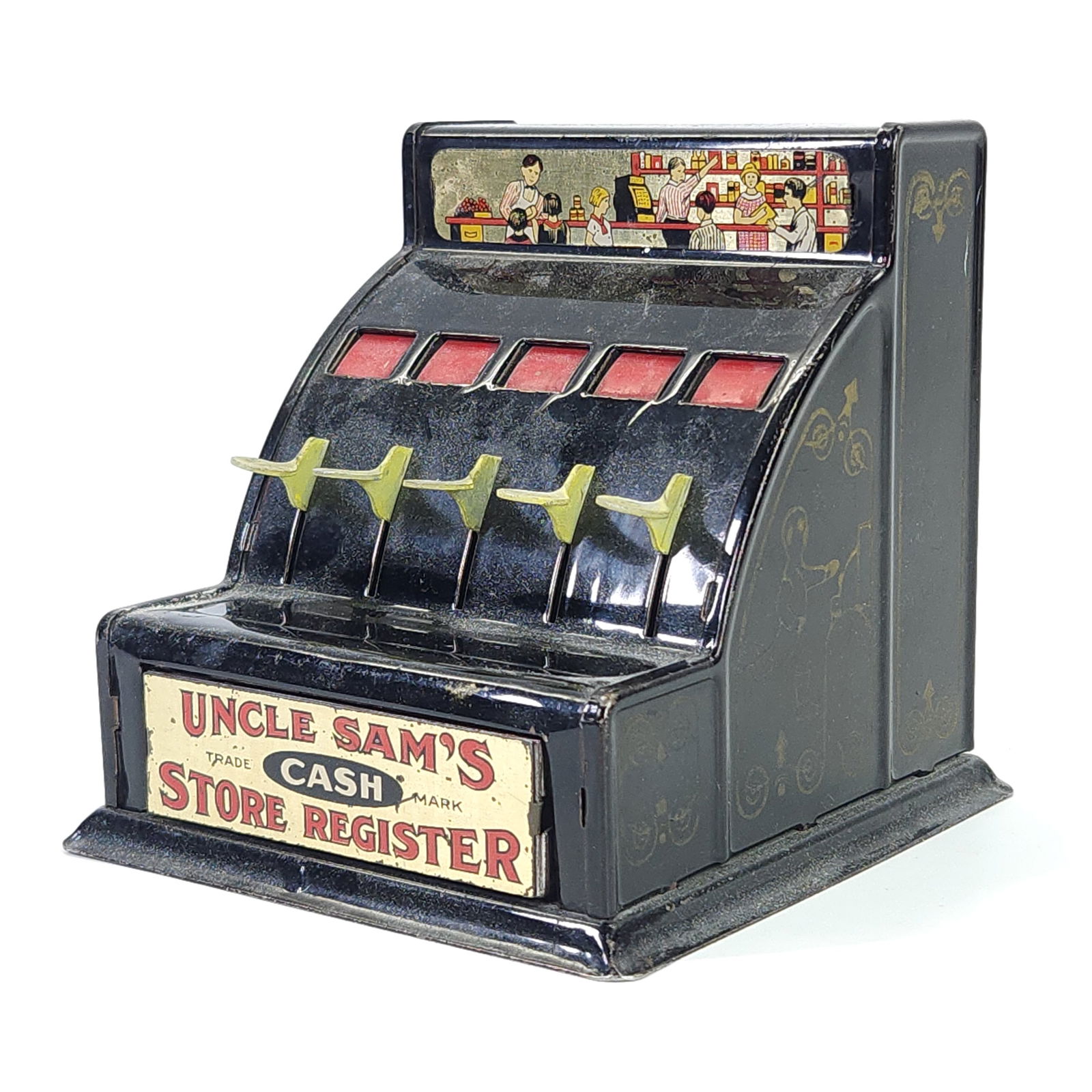UNCLE SAM'S CASH STORE REGISTER TIN LITHO (1 of 5)