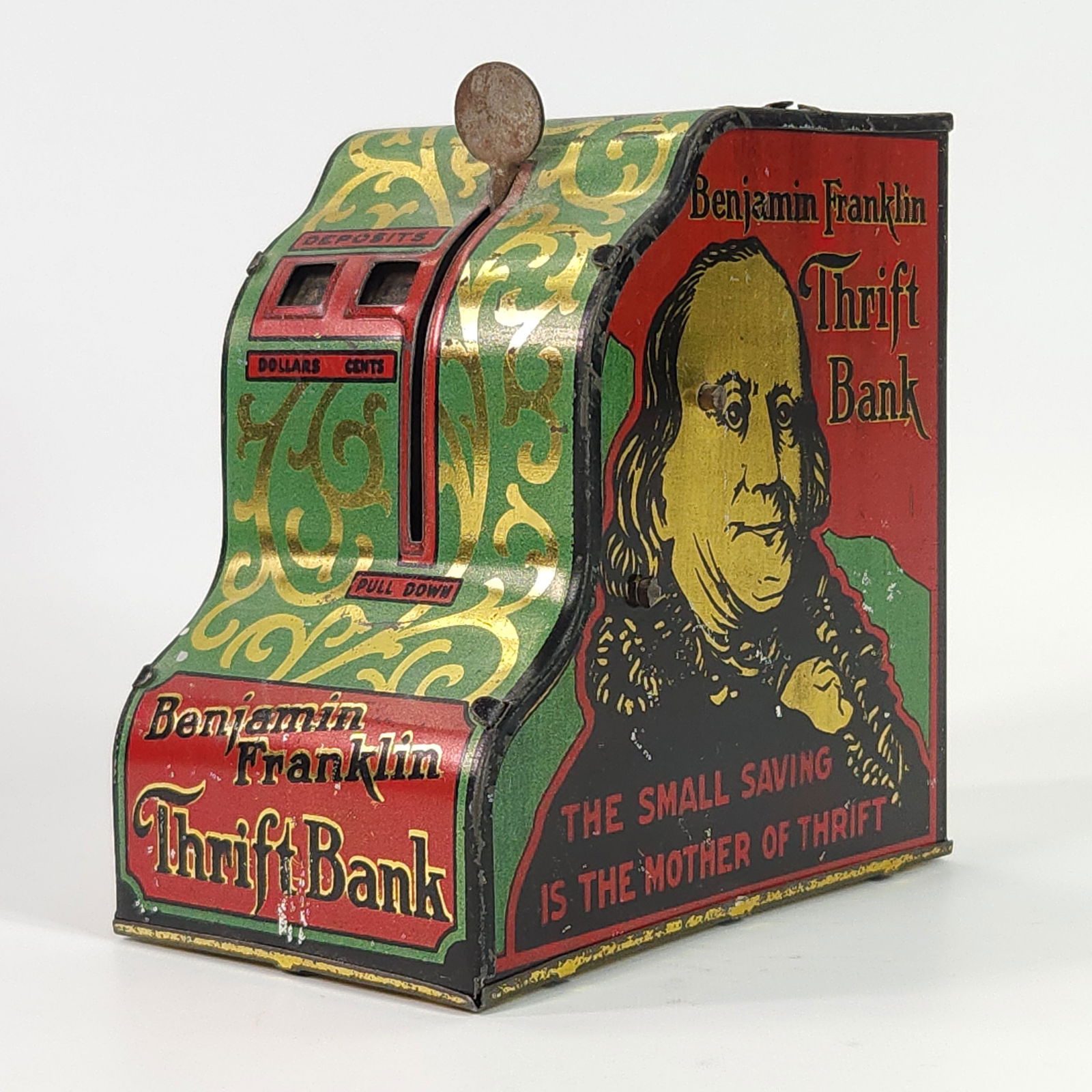 GIRARD WORKS INC. TIN LITHO BENJAMIN FRANKLIN THRIFT BANK (1 of 5)