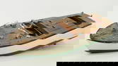 LARGE VINTAGE JAPAN WOOD BATTERY OP BOAT