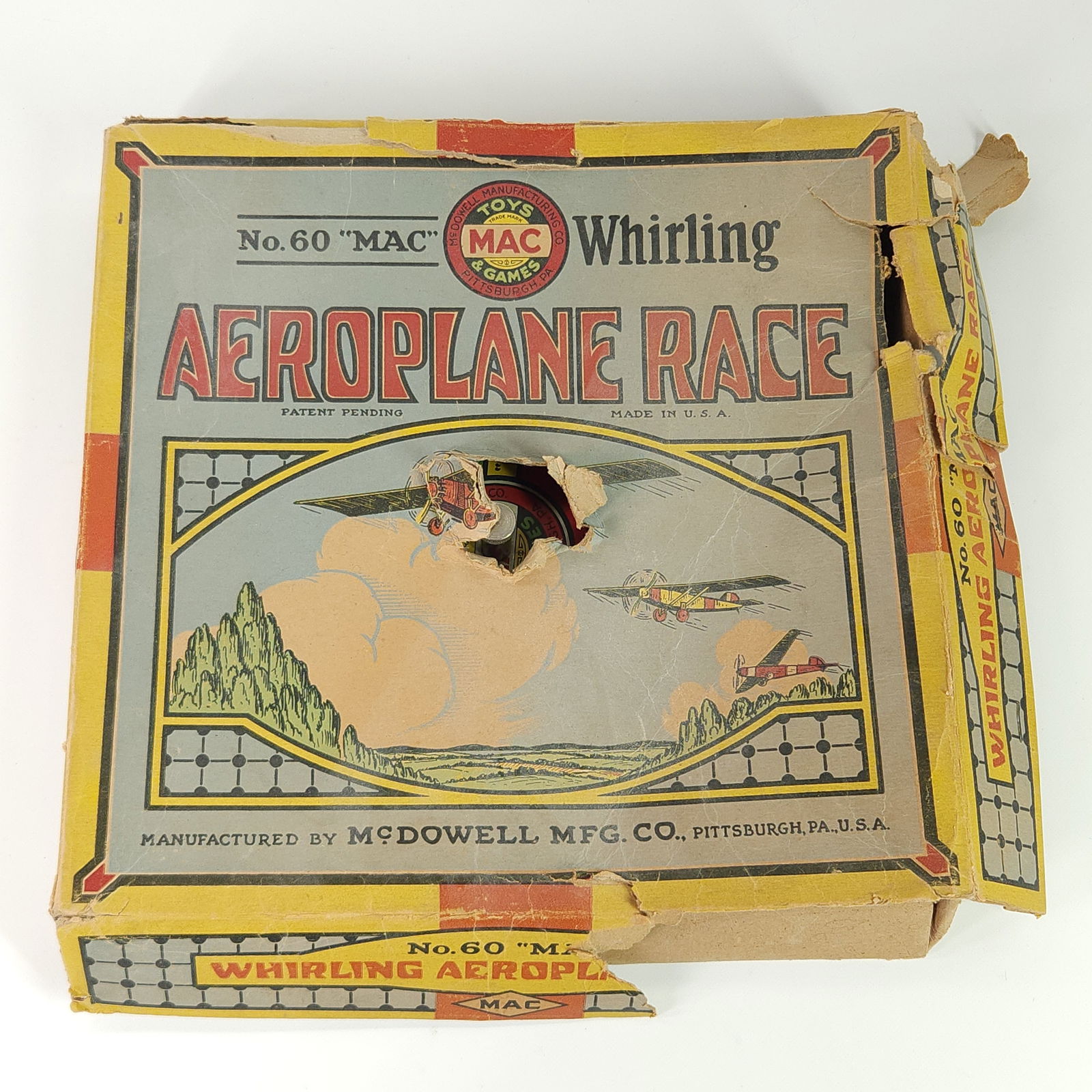 McDOWELL MFG. CO. AEROPLANE RACE GAME W/ BOX (1 of 6)