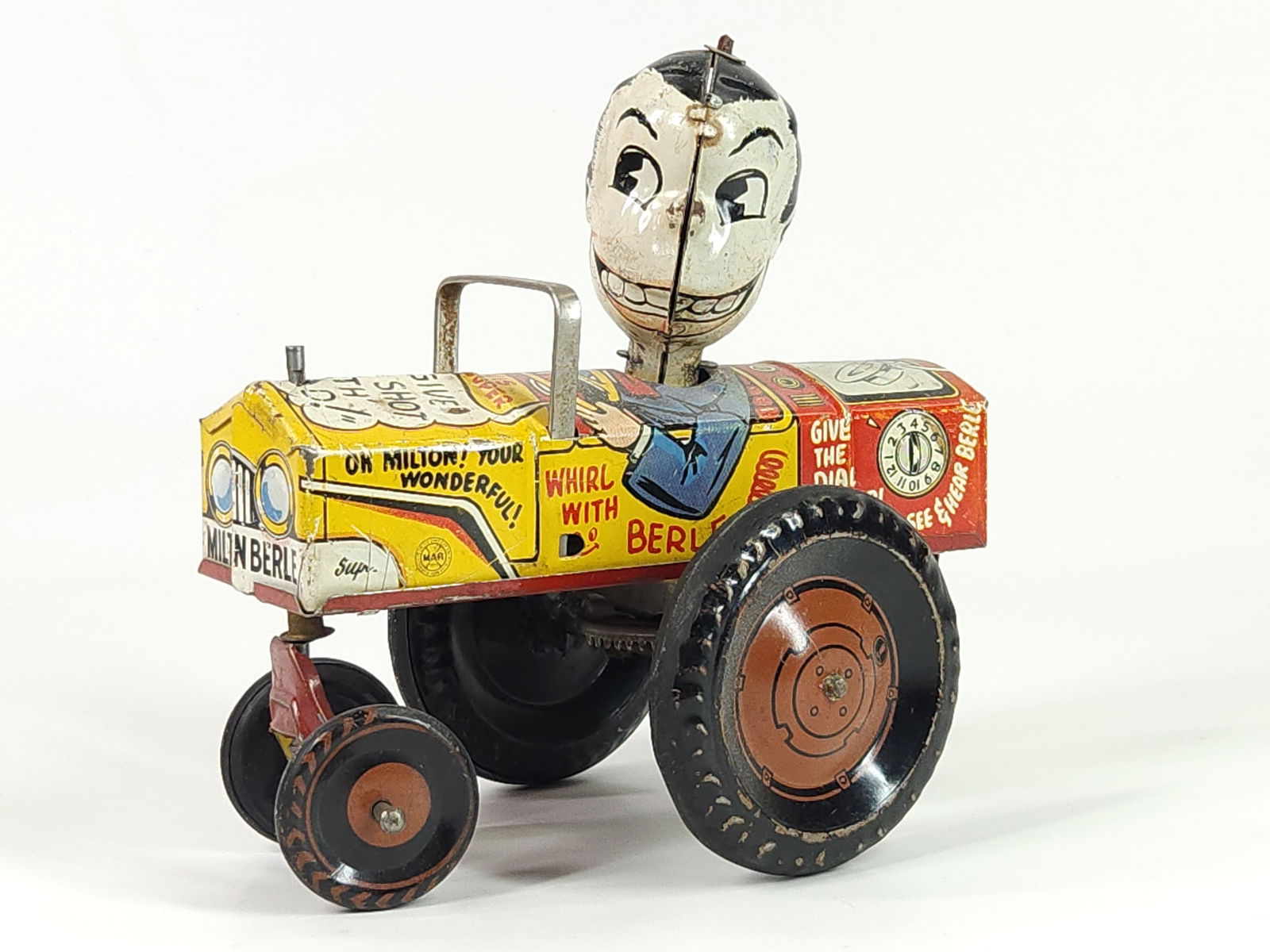 MARX TIN LITHO WIND UP MILTON BERLE CAR (1 of 4)