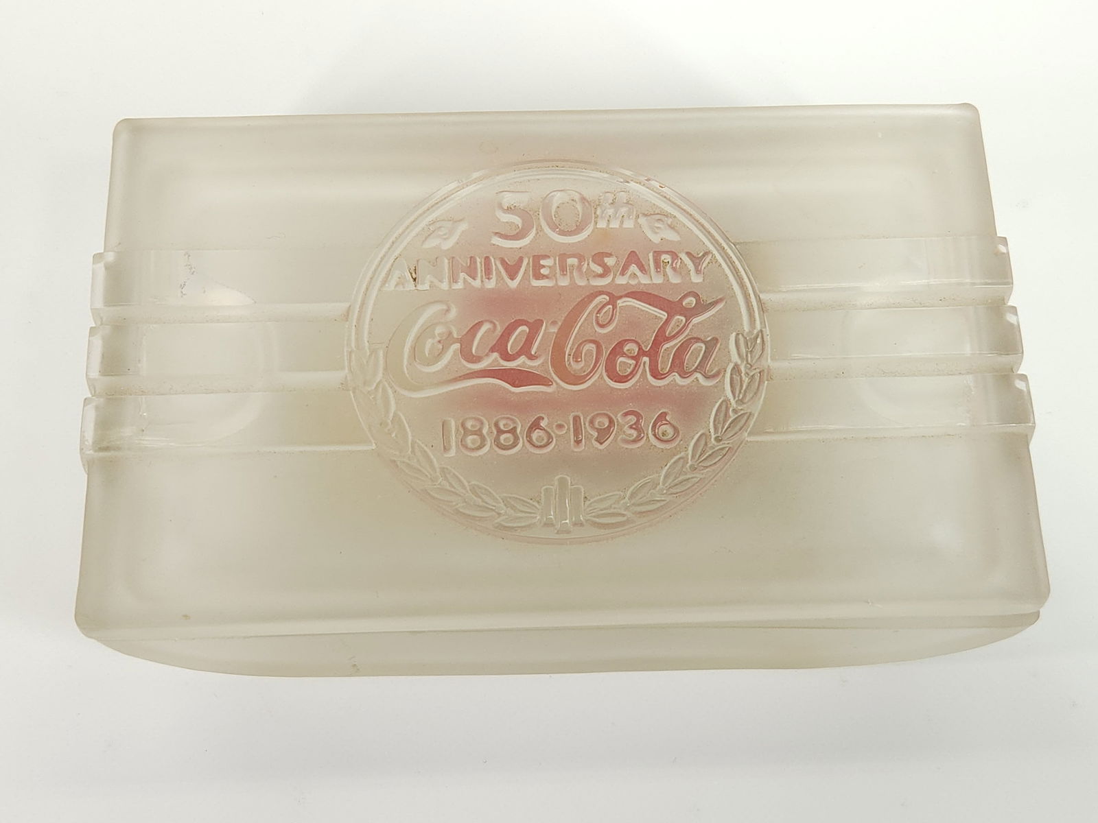 1936 COCA COLA 50TH ANNIVERSARY GLASS BOX (1 of 4)