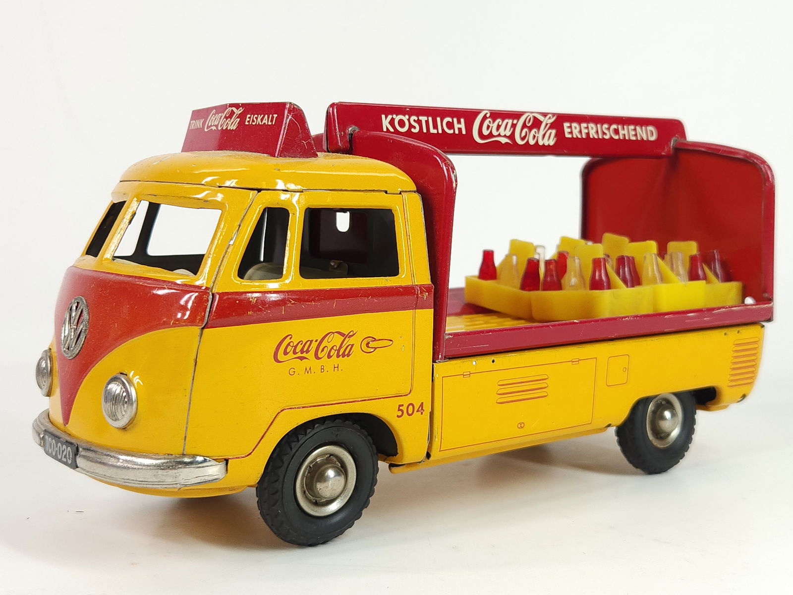 WESTERN GERMANY TIN FRICTION COCA VW TRUCK (1 of 5)