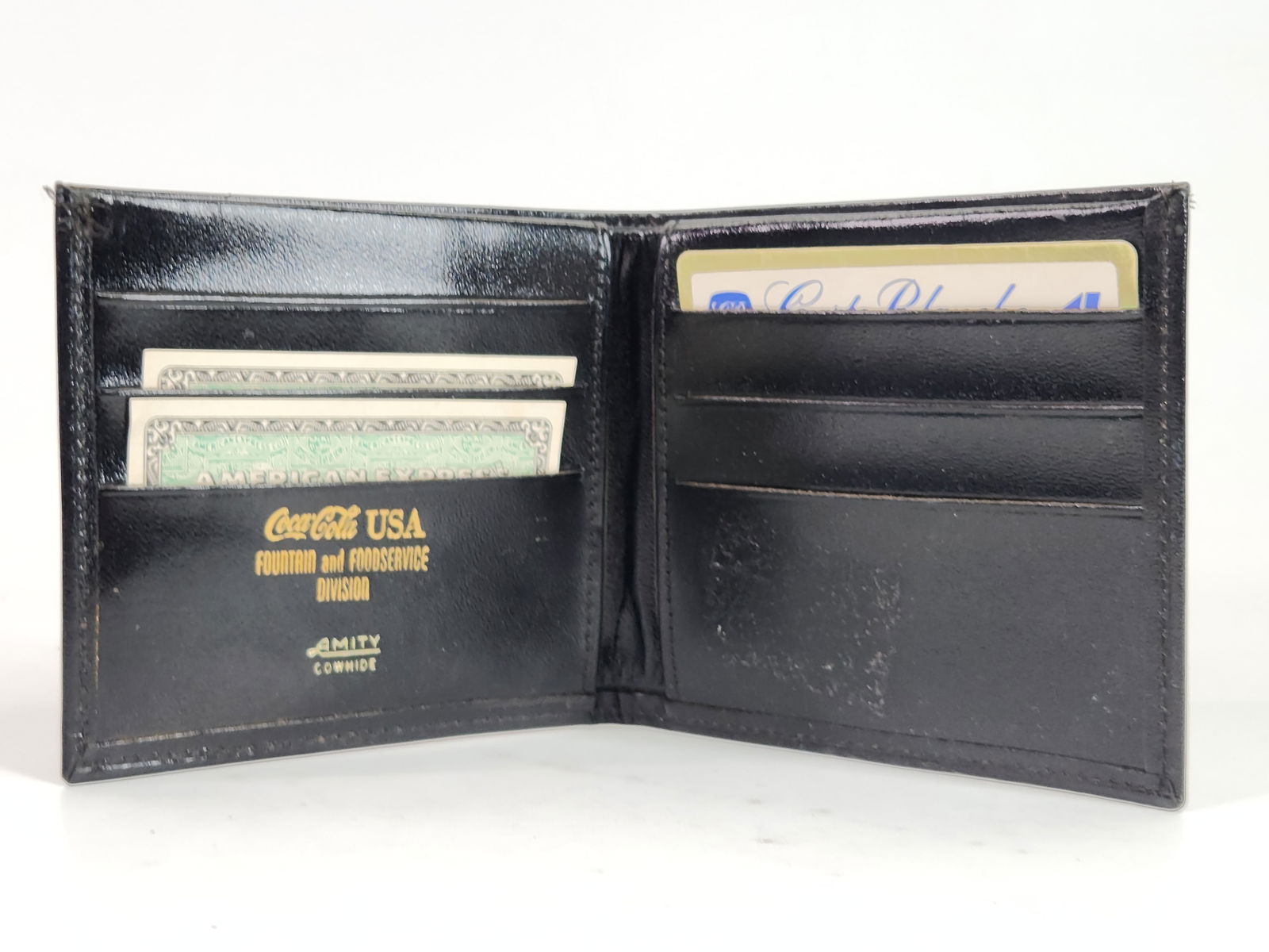 UNUSED VINTAGE COCA COLA LEATHER WALLET (1 of 3)