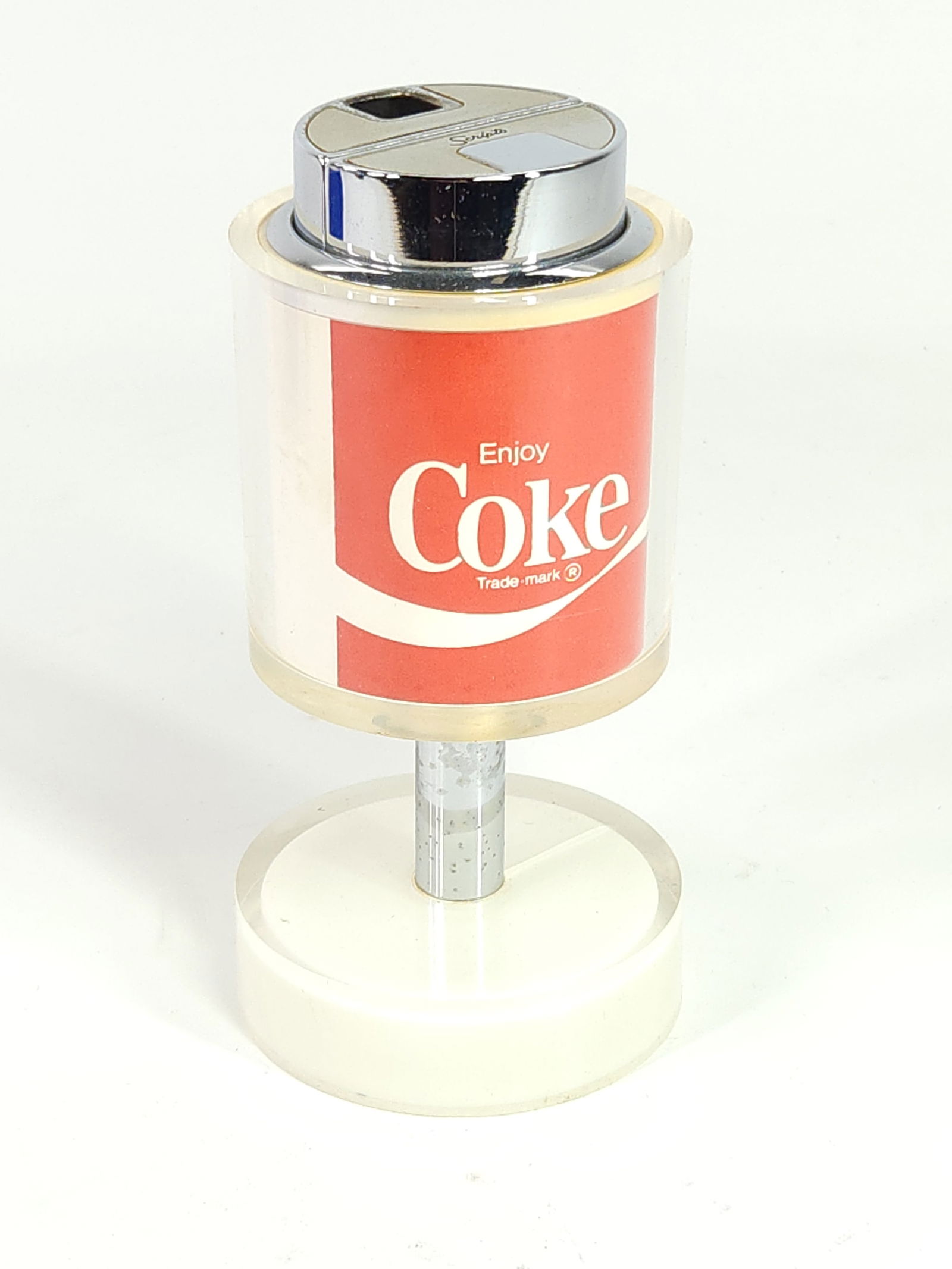 VINTAGE SCRIPTO VU COCA COLA TABLE LIGHTER (1 of 4)