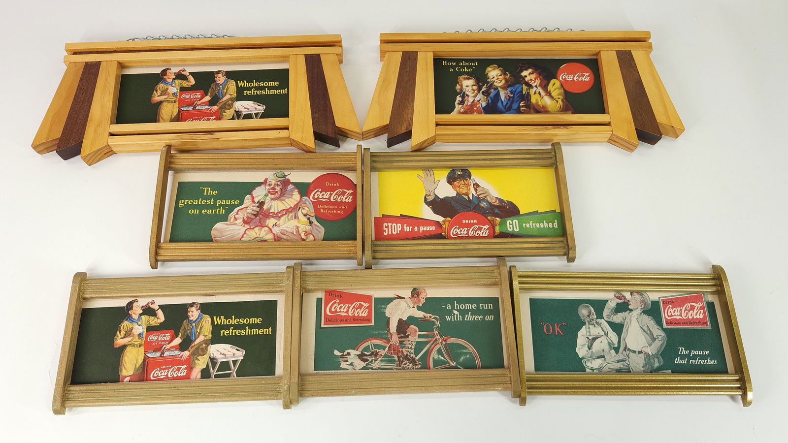 7) ANTIQUE COCA COLA INK BLOTTERS (1 of 6)
