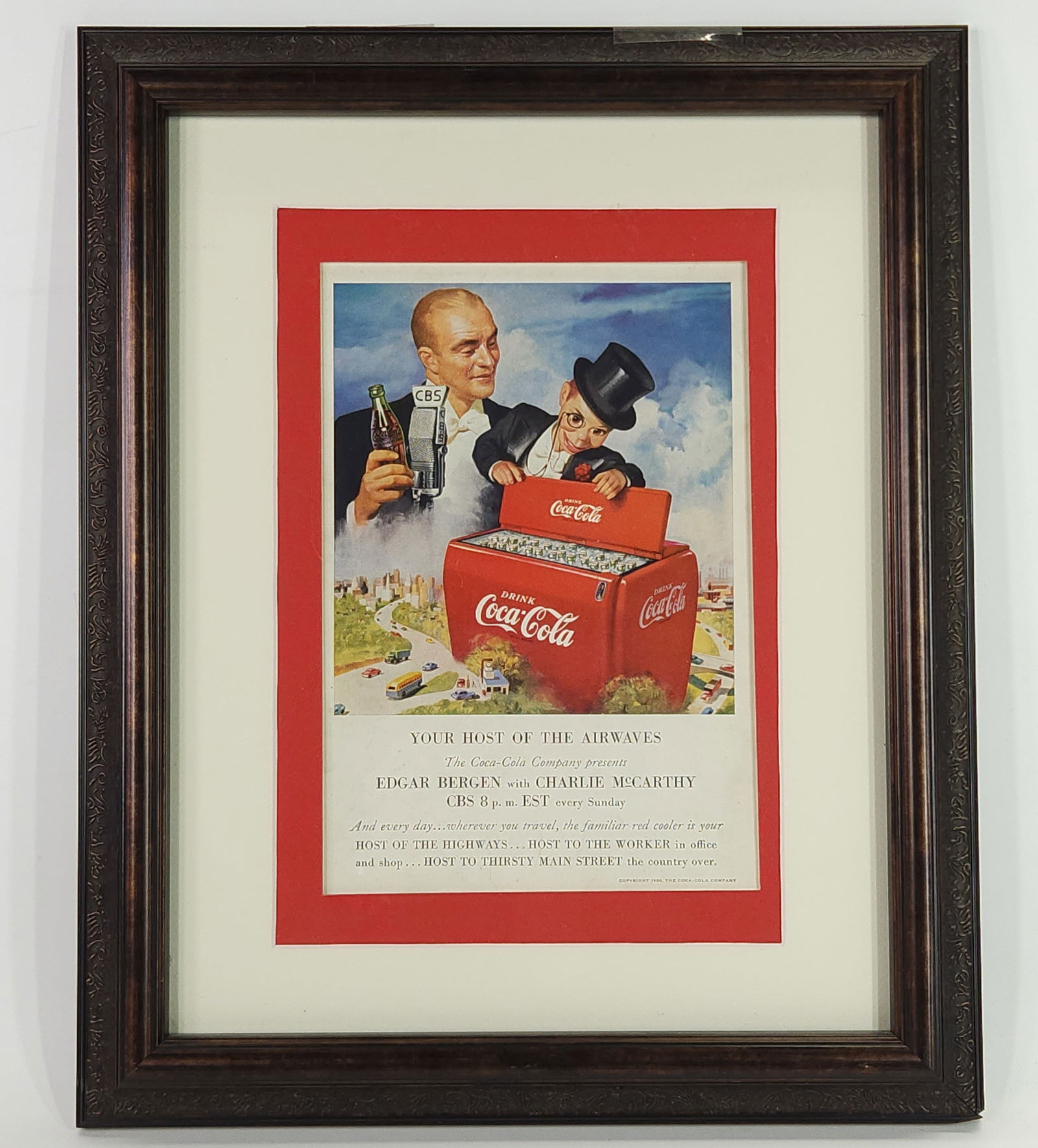 CHARLIE McCARTHY COCA COLA NEWSPAPER AD (1 of 3)