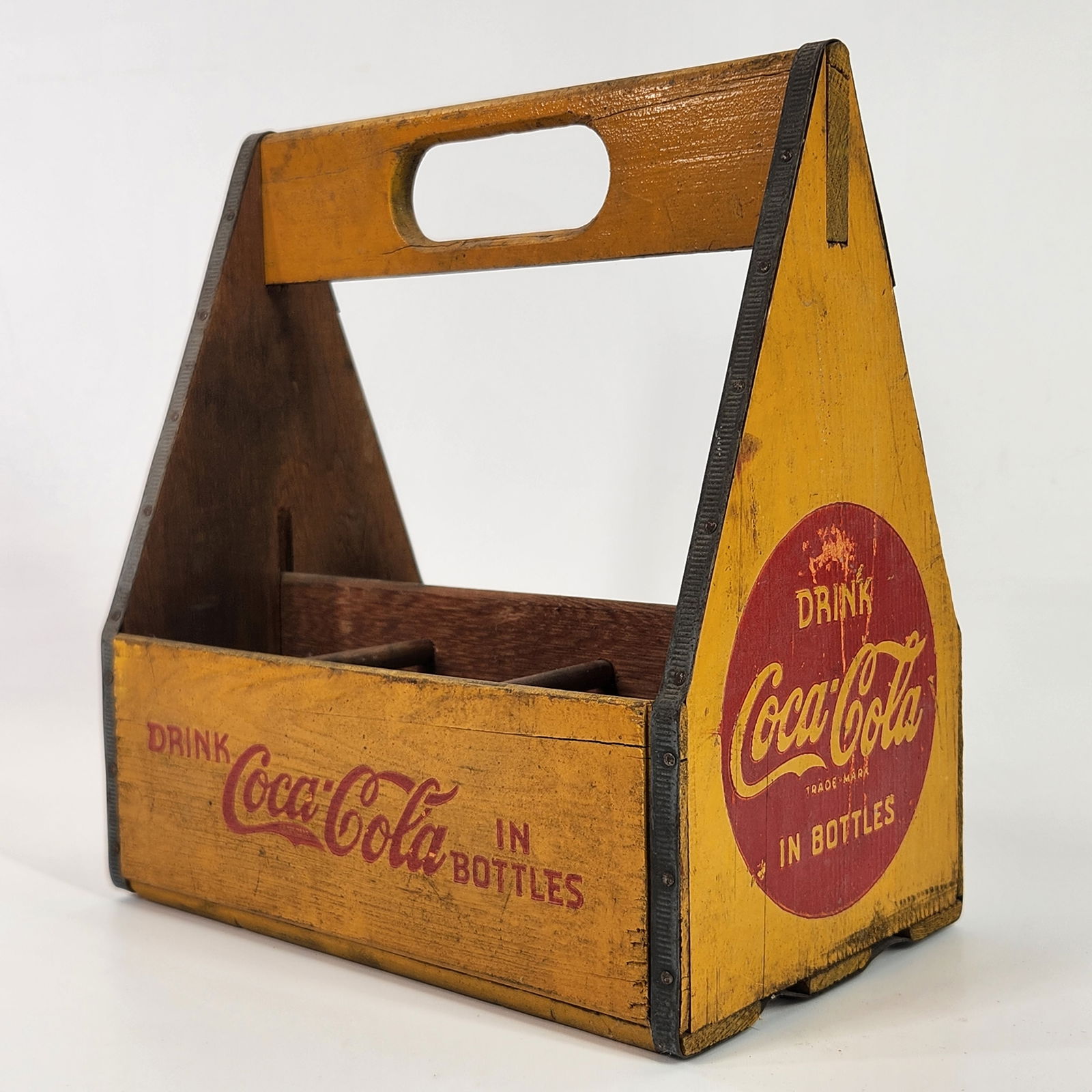 ANTIQUE WOOD COCA COLA BOTTLE CARRIER (1 of 3)