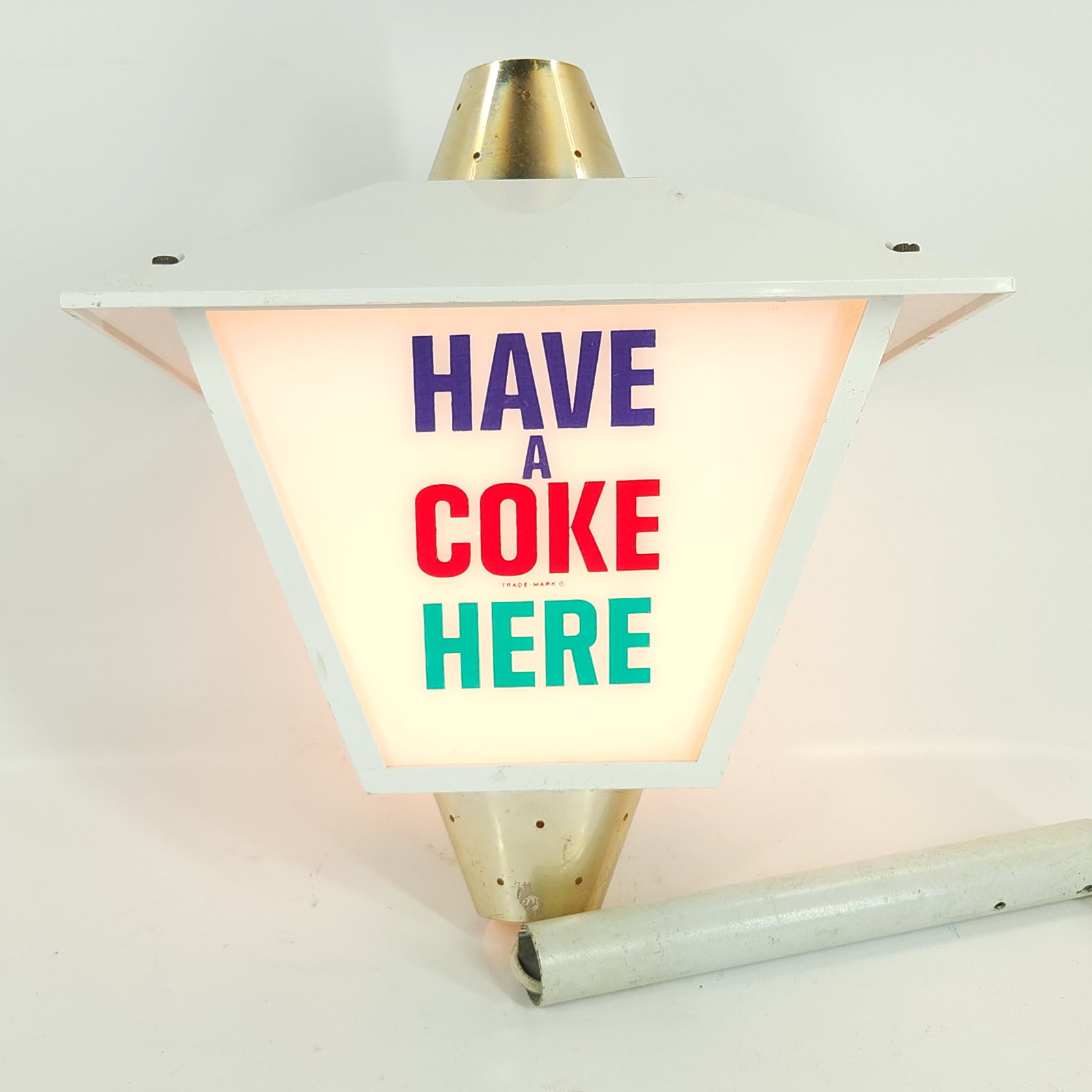 1960'S COCA COLA ROTATING HANGING WALL LAMP (1 of 7)