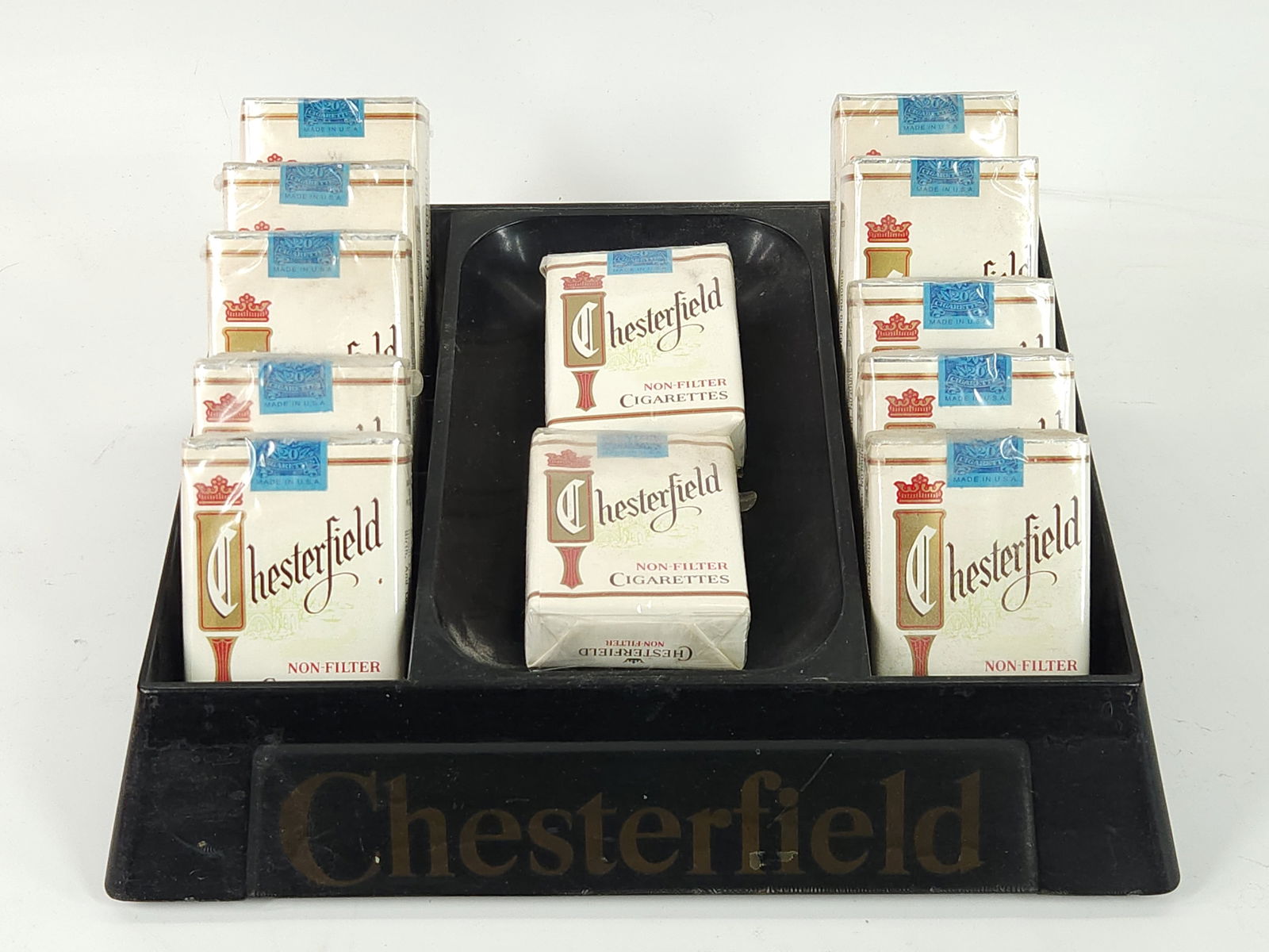 ANTIQUE CHESTERFIELD CIGARETTE DISPLAY (1 of 4)