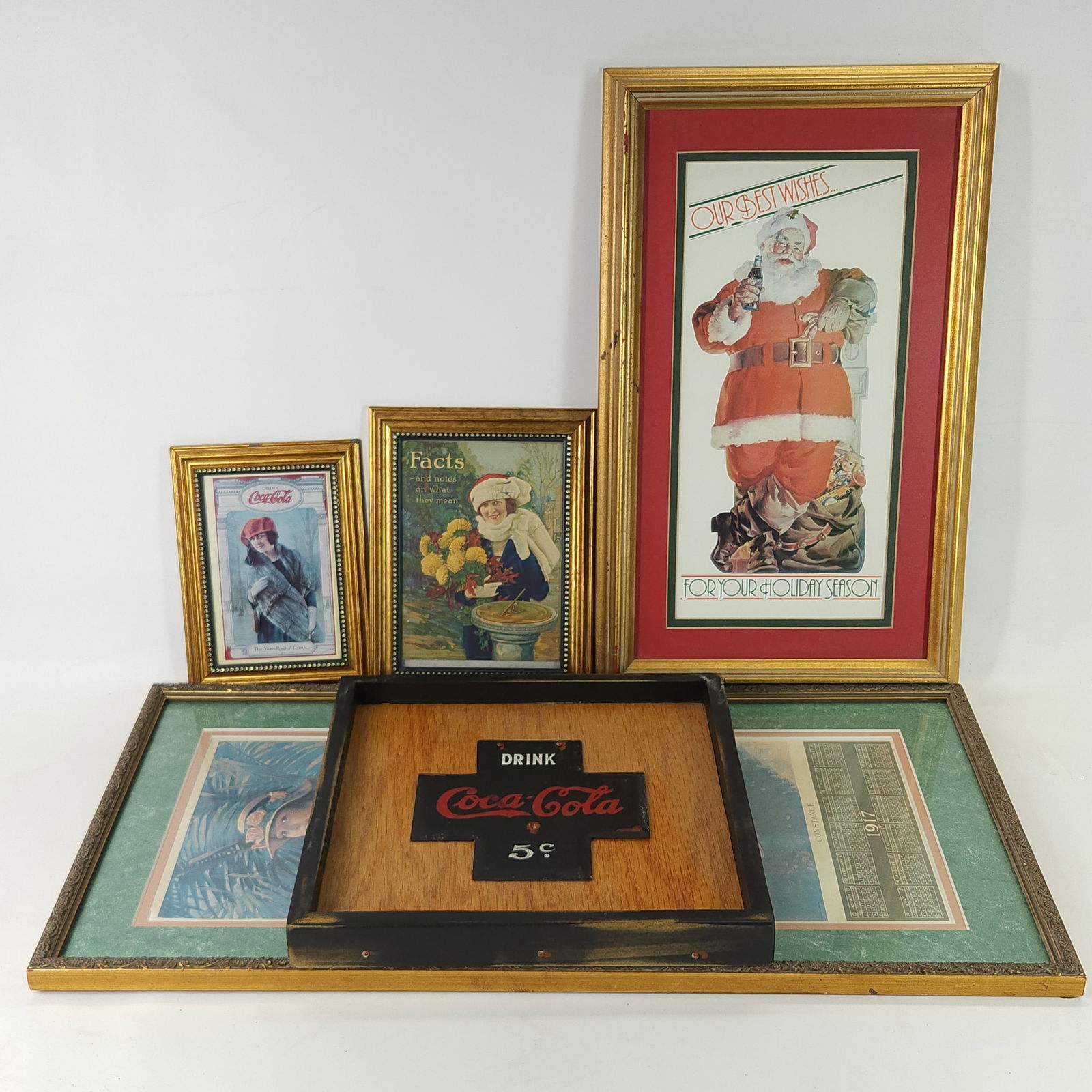 ASSORTED LOT OF COCA COLA FRAMED ADVERTISEMENTS (1 of 4)