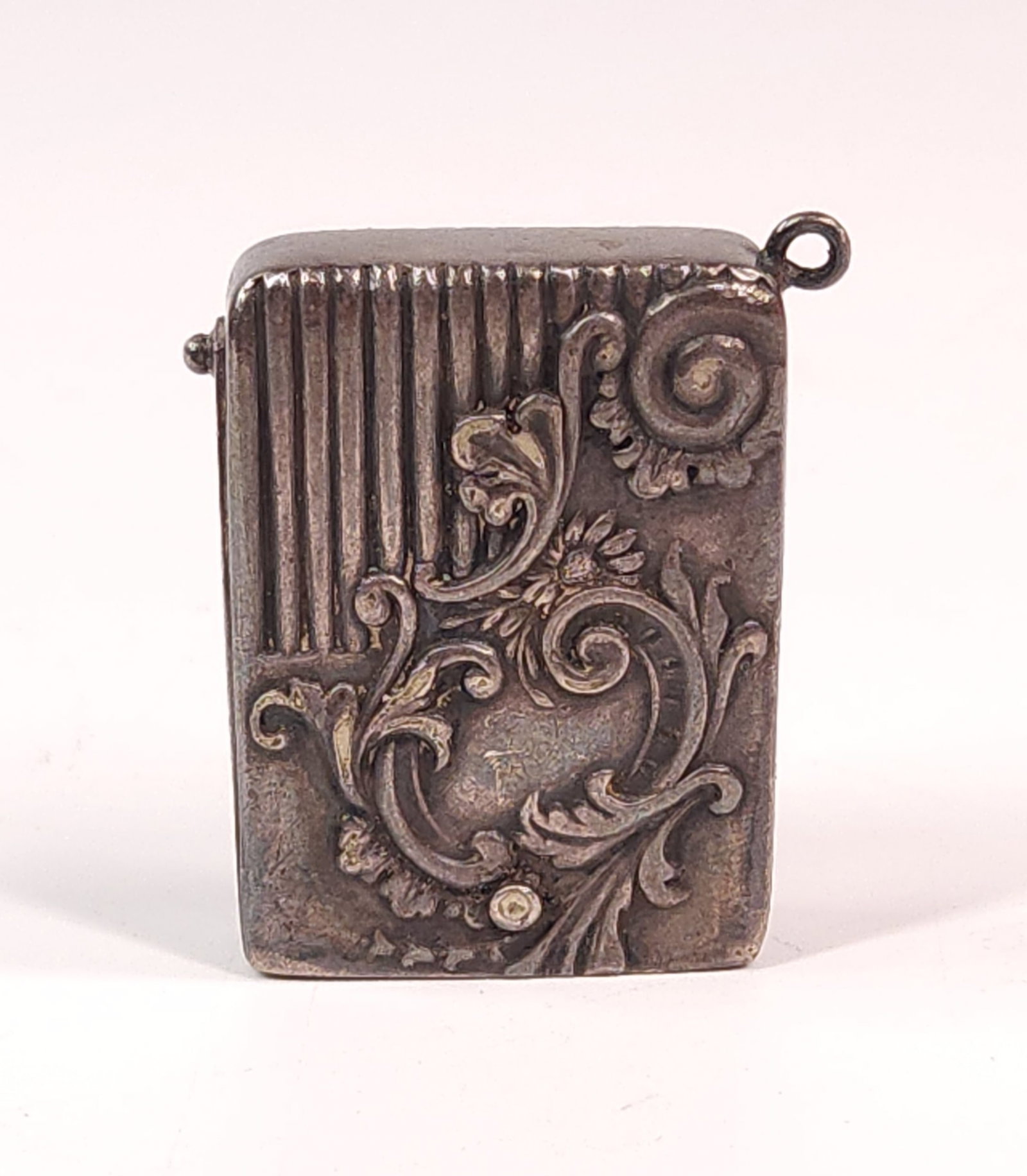 ANTIQUE SILVERPLATE MATCH SAFE STRICKER (1 of 3)