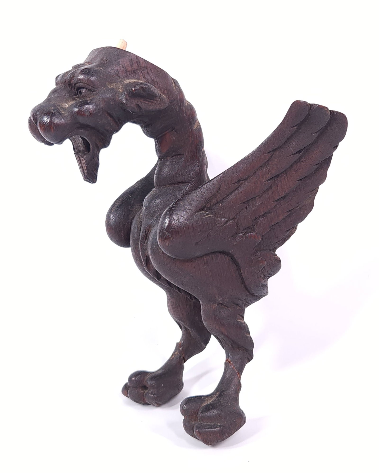 ANTIQUE WOOD CARVED GRIFFIN TABLE LEG PART (1 of 7)