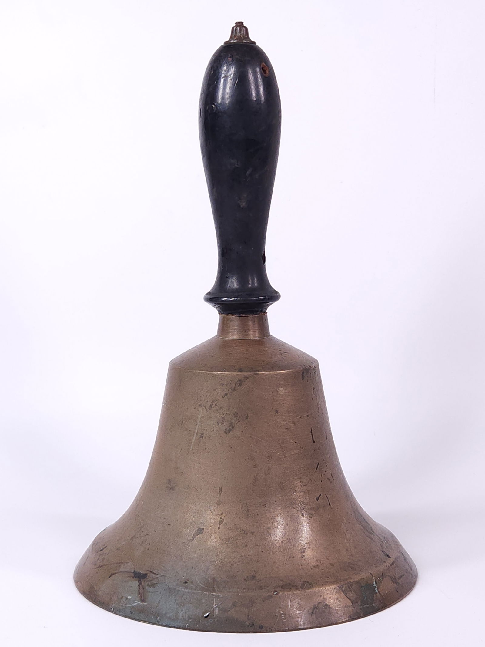 LARGE ANTIQUE BRASS SCHOOL CHURCH BELL (1 of 4)