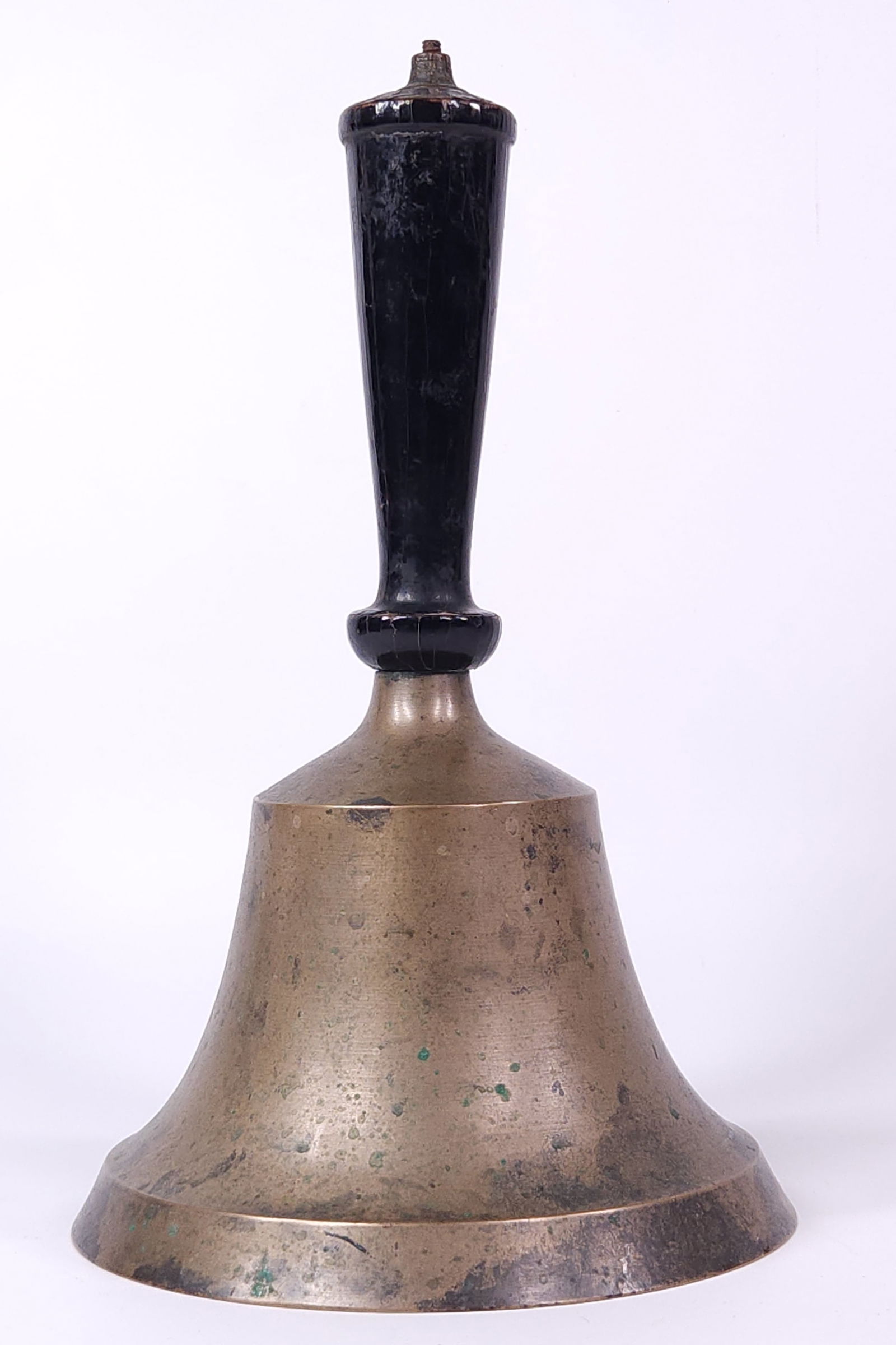 LARGE ANTIQUE BRASS SCHOOL CHURCH BELL (1 of 5)