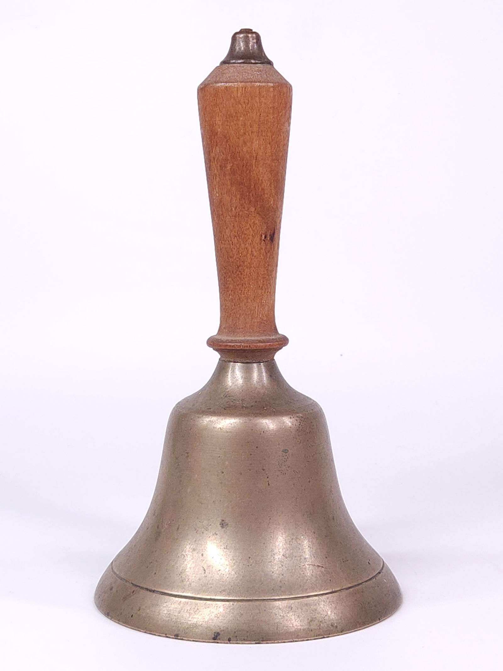 LARGE ANTIQUE BRASS SCHOOL CHURCH BELL (1 of 4)