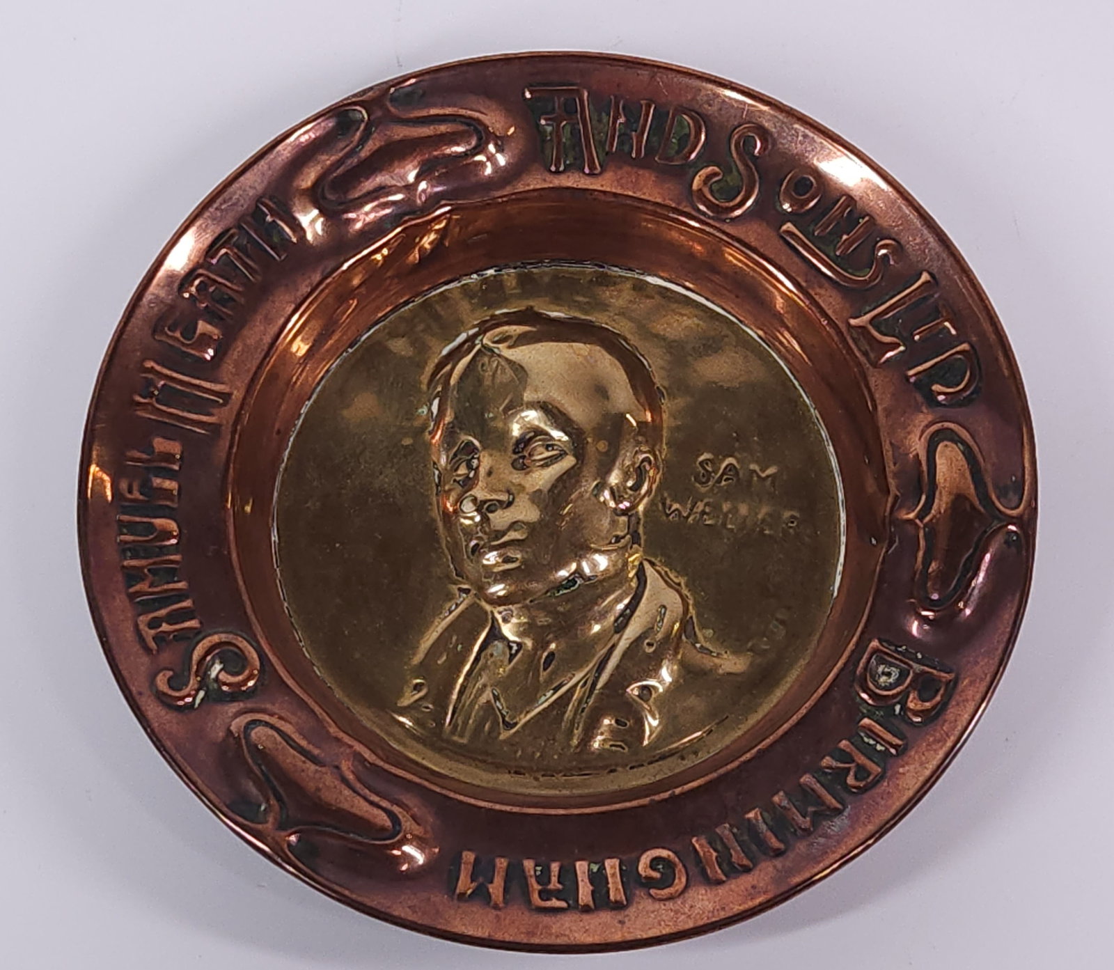 ANTIQUE COPPER SAMUEL HEATH & SONS LTD ADV. TRAY (1 of 4)