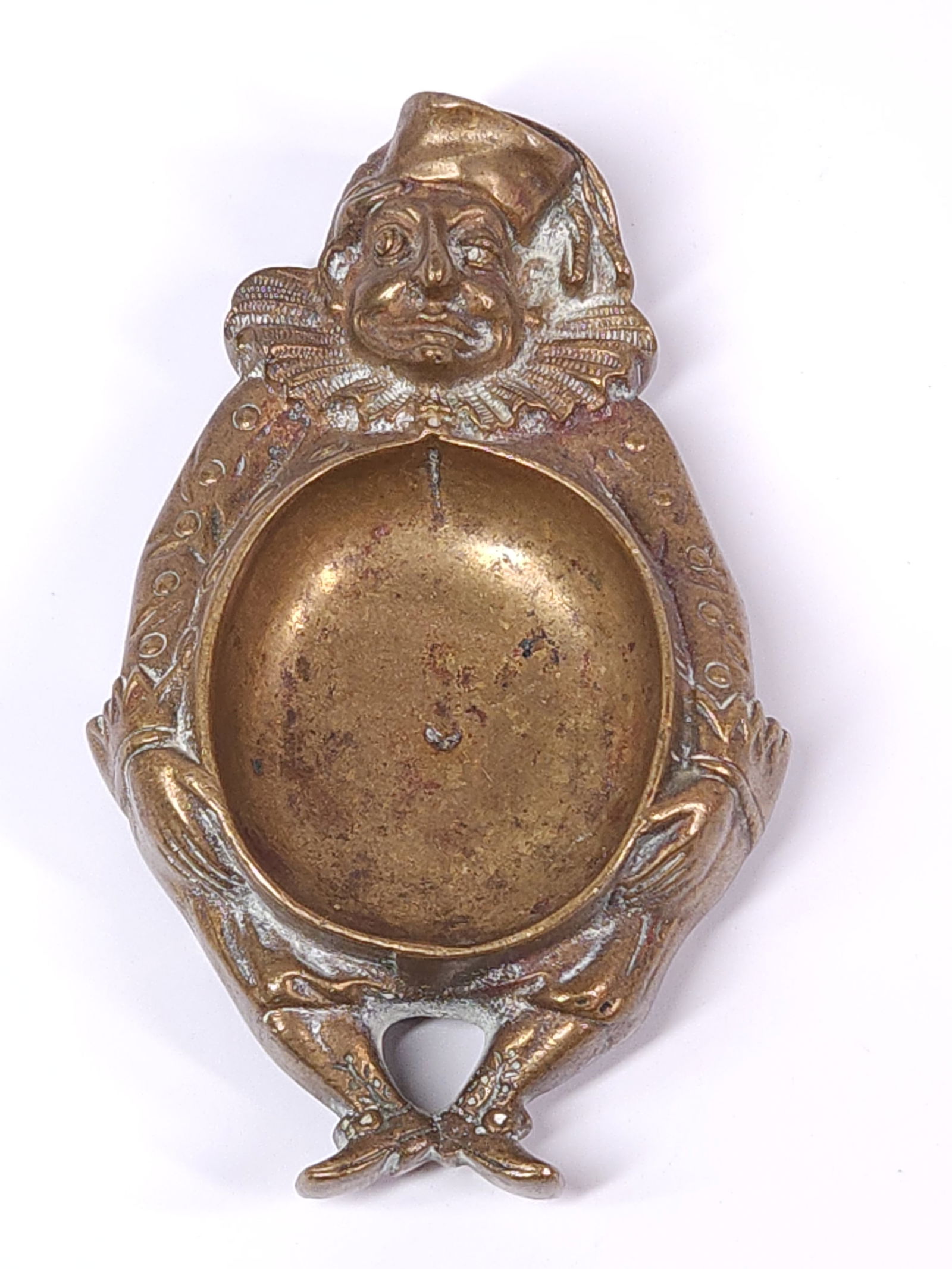 ANTIQUE JESTER PUNCH JUDY BRASS PIPE REST (1 of 5)