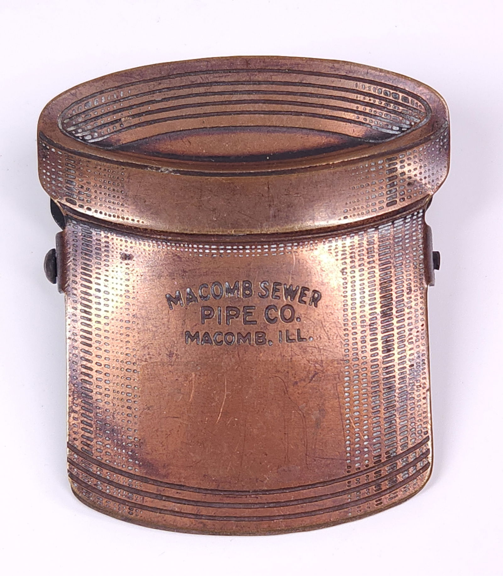 MACOMB SEWER PIPE CO. MACOMB IL. DOC. RECEIPT HOLDER (1 of 4)