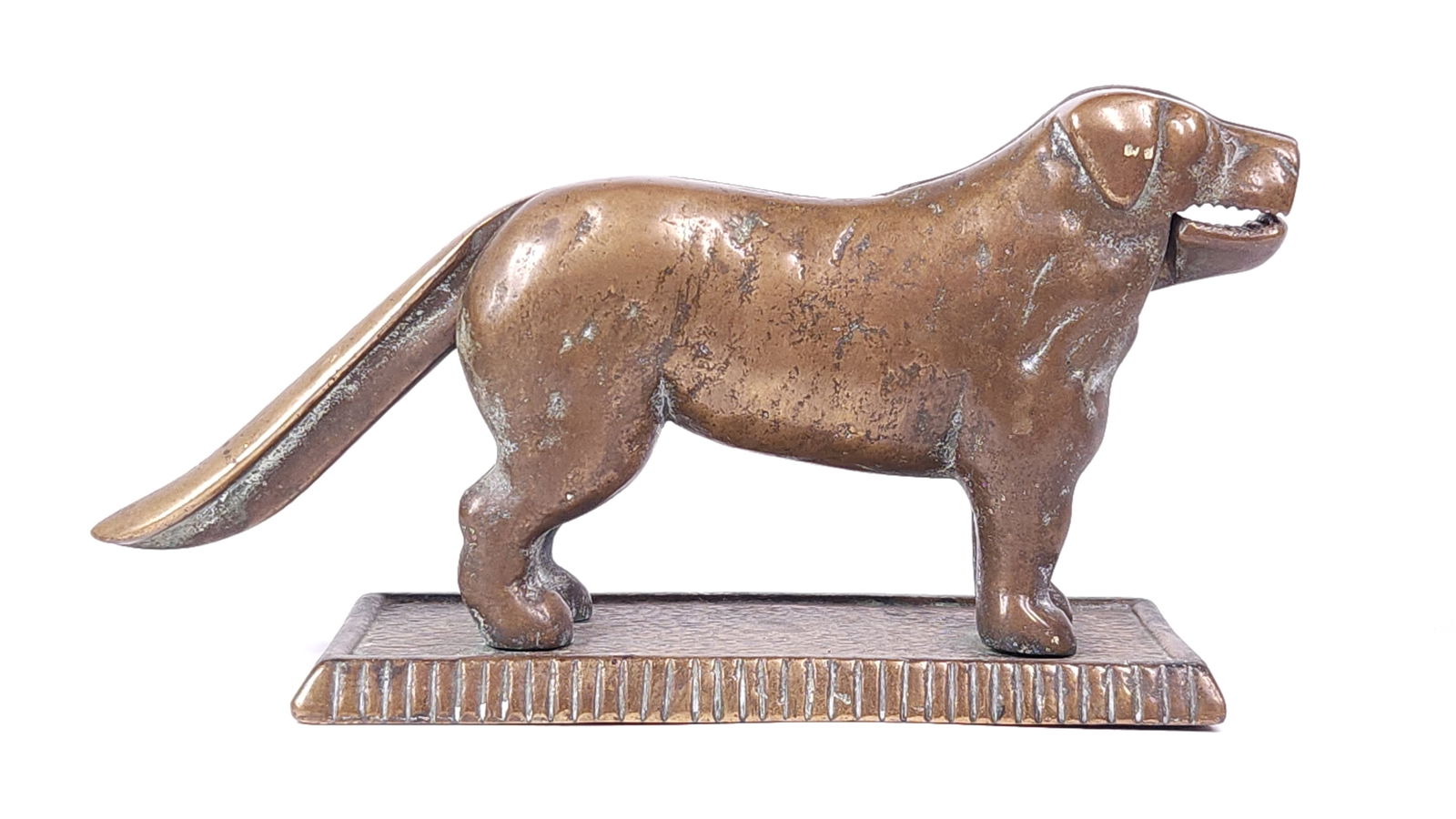 ANTIQUE CAST BRASS DOG NUTCRACKER (1 of 4)