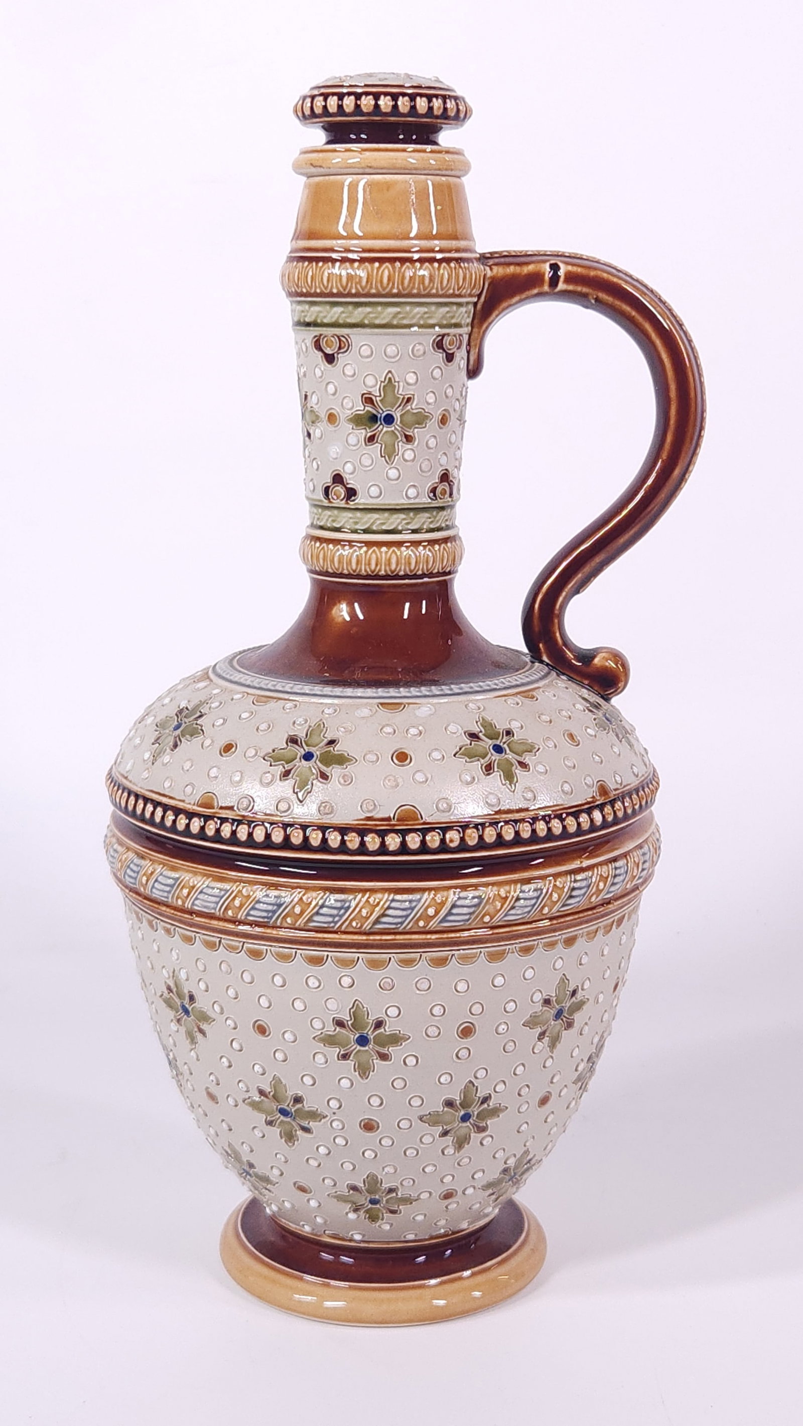 ANTIQUE GERMAN CERAMIC STEIN DECANTER (1 of 8)