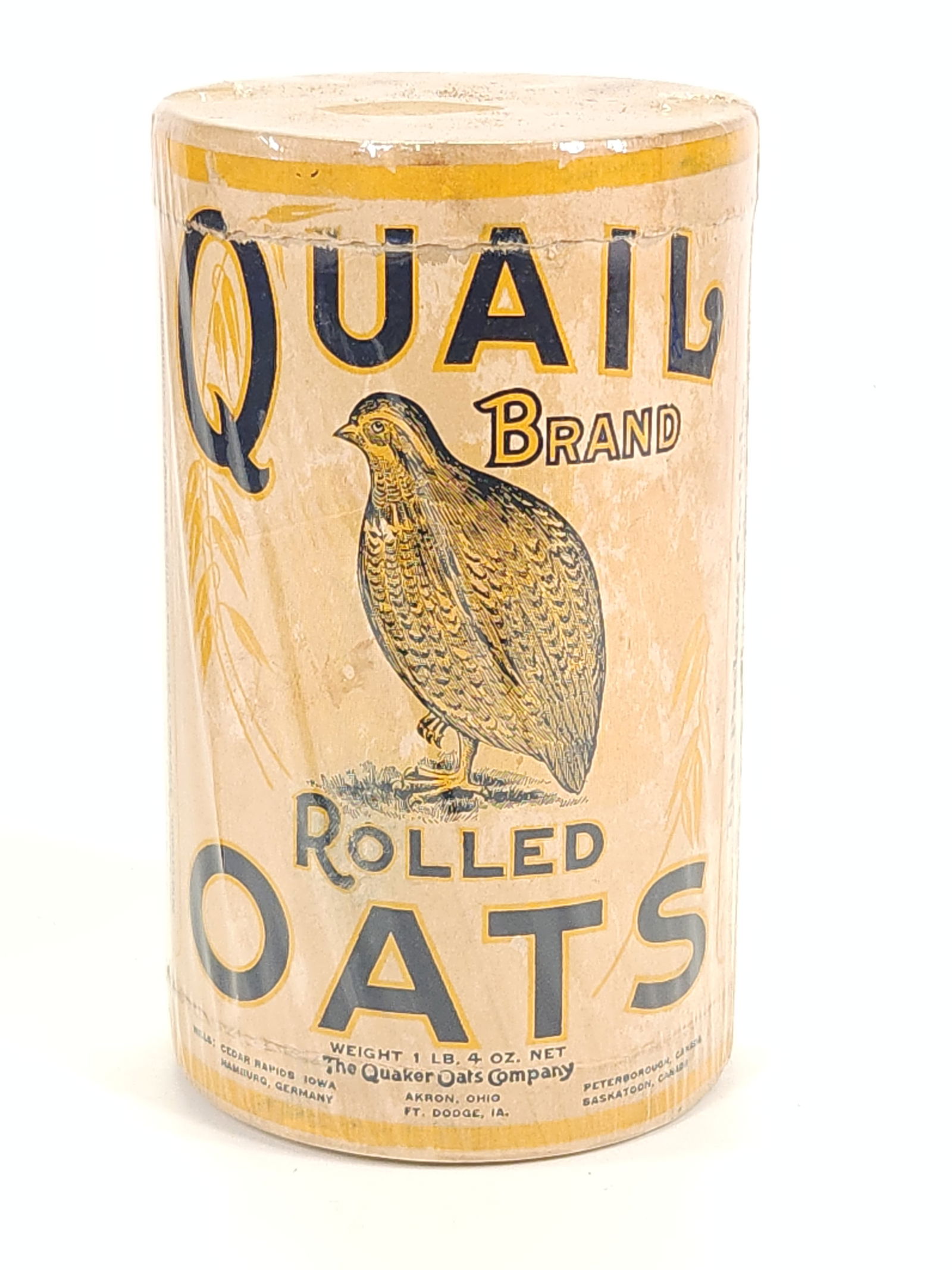 QUAIL BRAND ROLLED OATS CONTAINER (1 of 3)