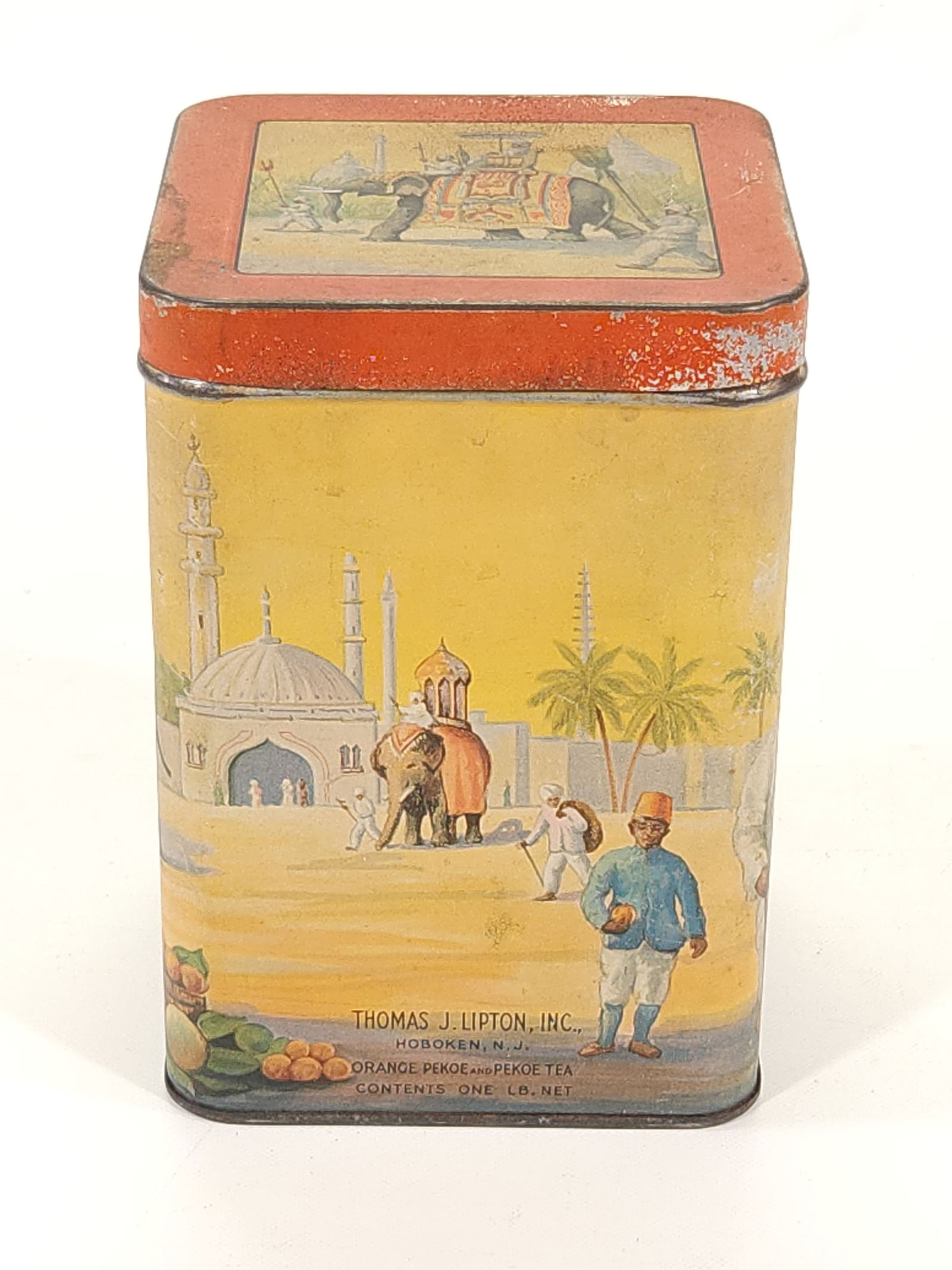 THOMAS J. LIPTON INC. ORANGE PEKOE TEA TIN (1 of 5)