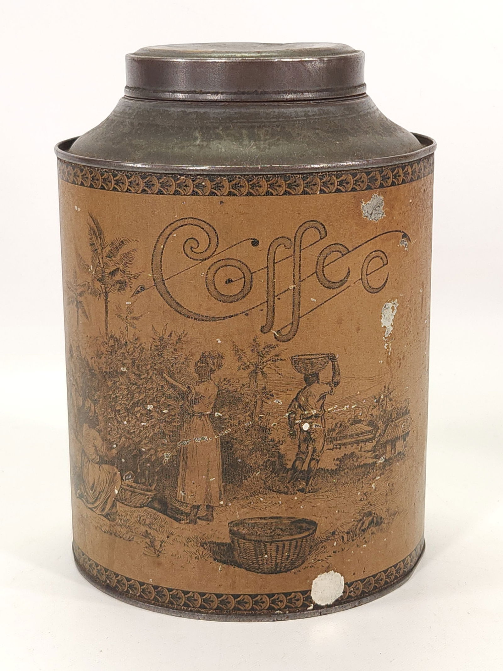 ANTIQUE COUNTRY STORE COFFEE TIN JAR (1 of 5)