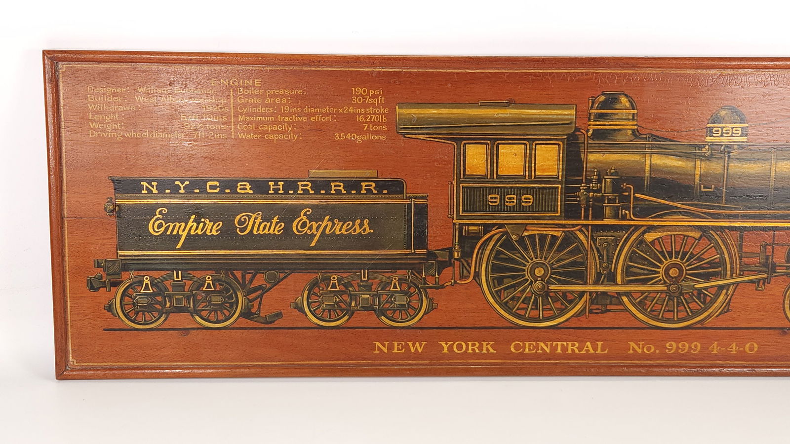 JOHN W. ELDER N.Y.C. INDUSTRIAL MODEL BUILDER WOOD PLAQUE (1 of 4)