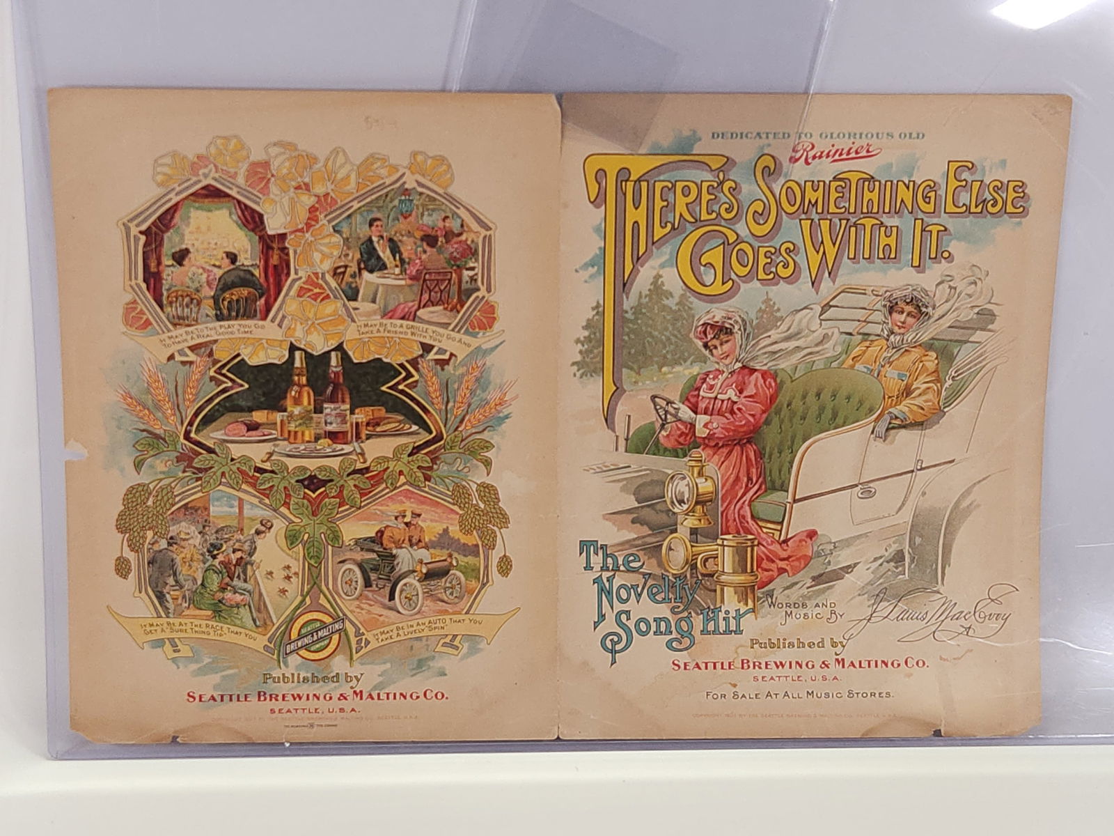 SEATTLE BREWING CO. SOMETHING ELSE GOES WITH SHEET MUSIC (1 of 3)