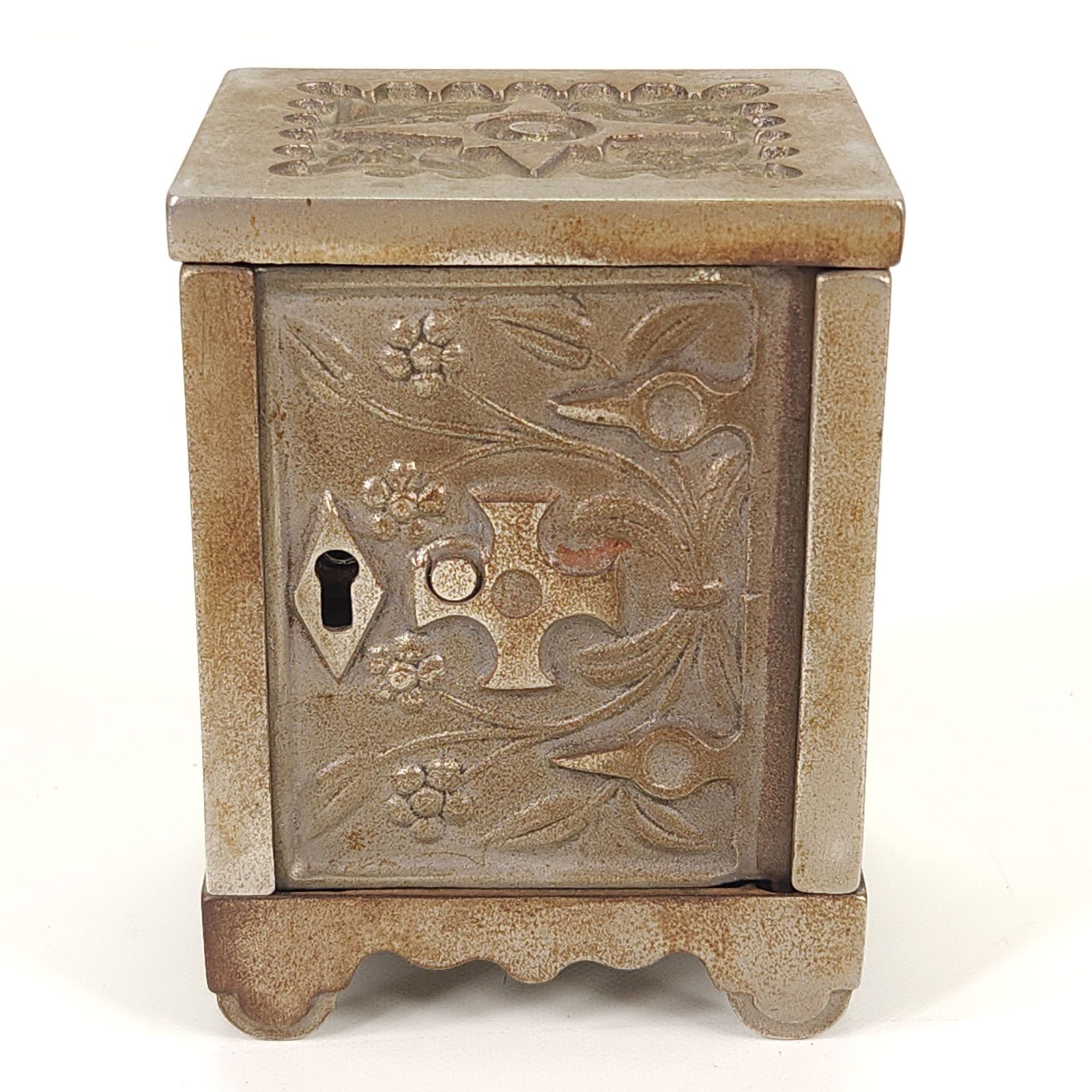 KEY LOCK SAFE CO. SAFE STILL BANK W/ KEY (1 of 5)