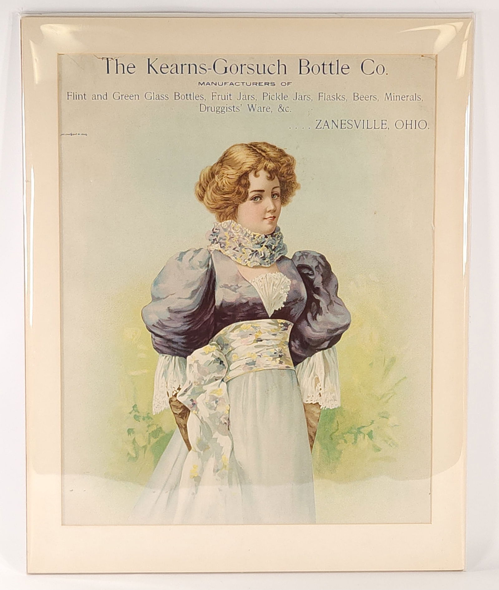 THE KEARNS-GORSUCH BOTTLE CO. ADVERTISING PRINT (1 of 5)