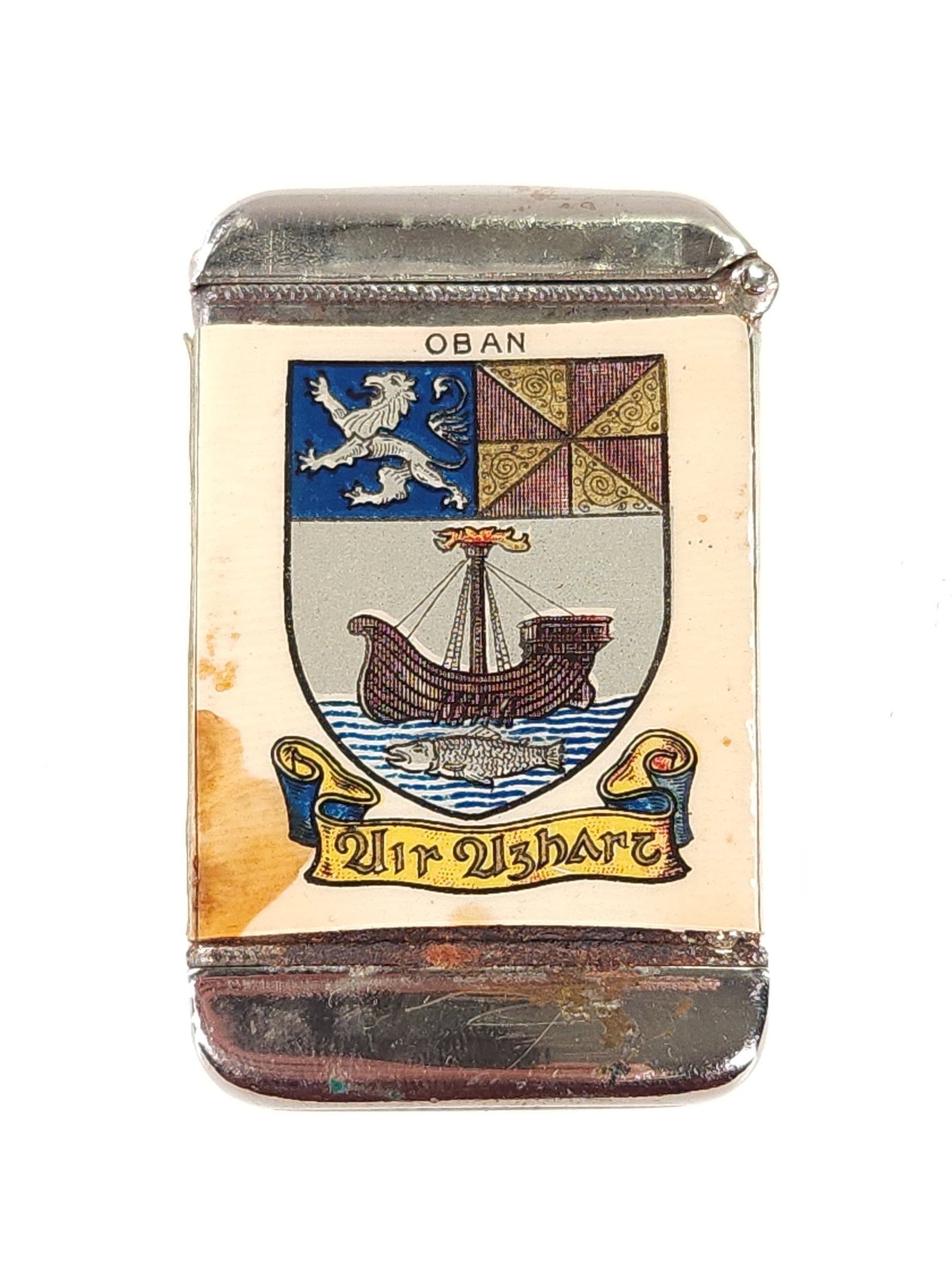 OBAN SCOTLAND CELLULOID MATCH SAFE (1 of 4)