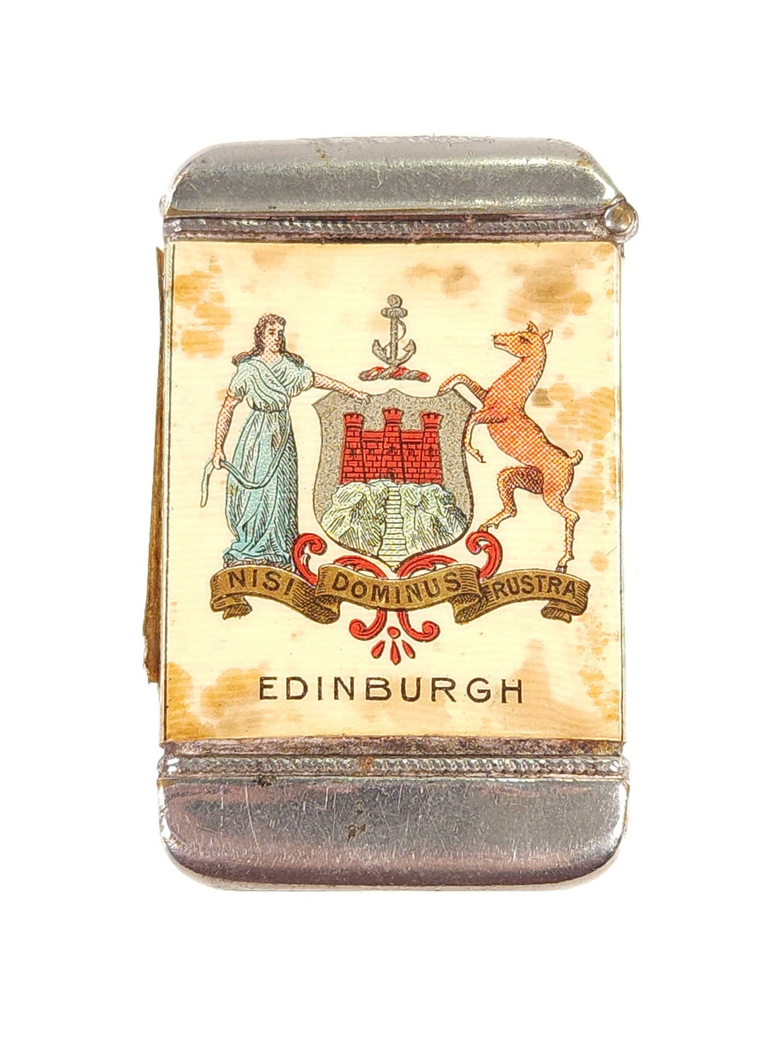 EDINBURGH SOUVENIR CELLULOID MATCH SAFE (1 of 4)
