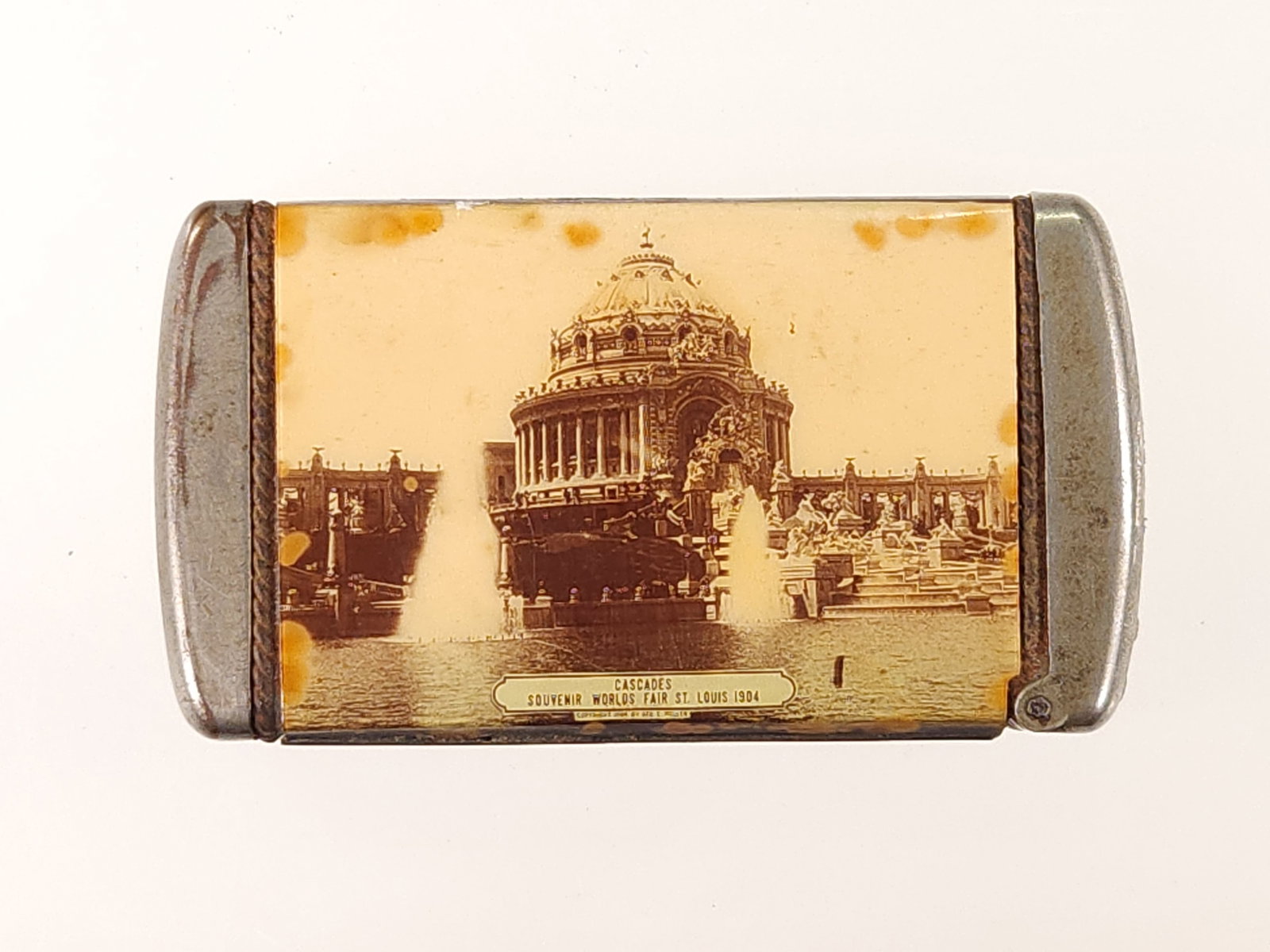 1904 CASCADES WORLD'S FAIR ST. LOUIS MATCH SAFE (1 of 4)
